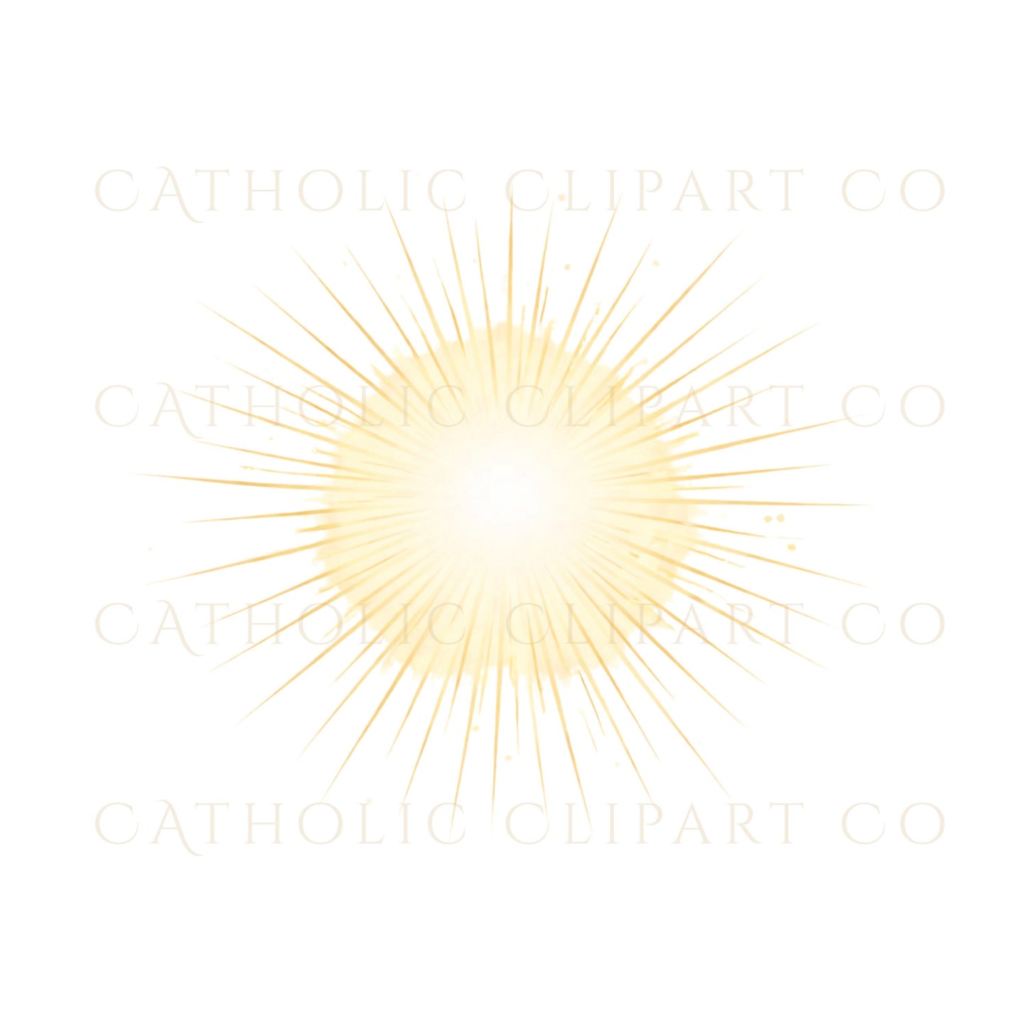 Gold religious clipart pack for Catholic Confirmation celebration / Paquete de clipart religioso dorado para Confirmación católica
