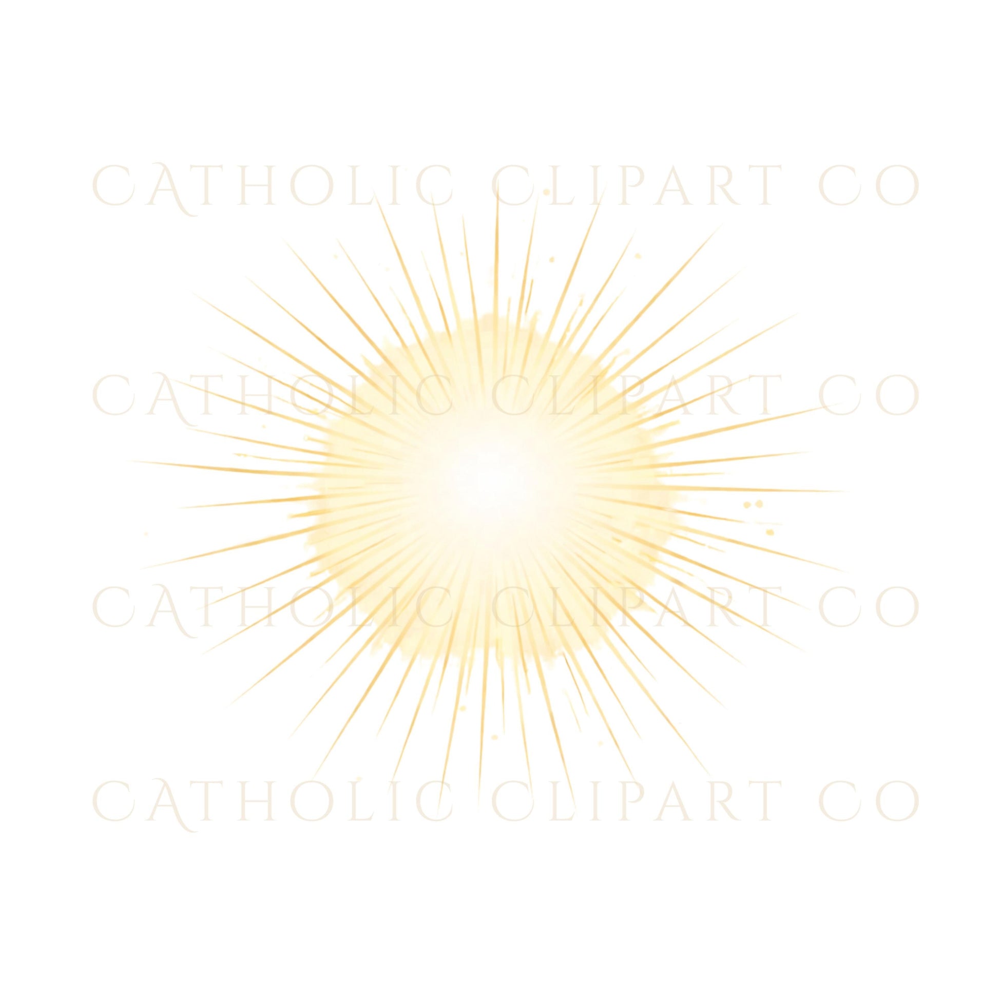 Gold religious clipart pack for Catholic Confirmation celebration / Paquete de clipart religioso dorado para Confirmación católica