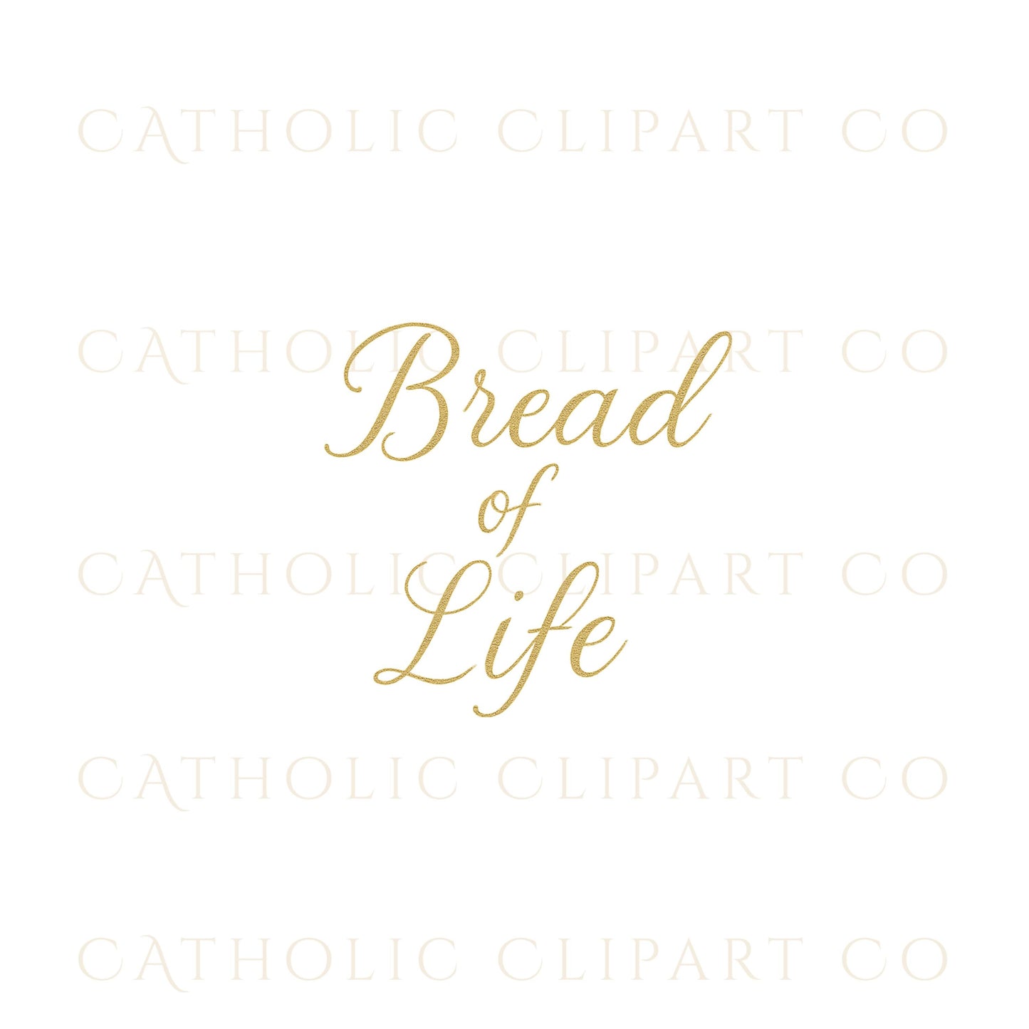 In Christ gold Catholic script lettering | En Cristo en letra dorada católica