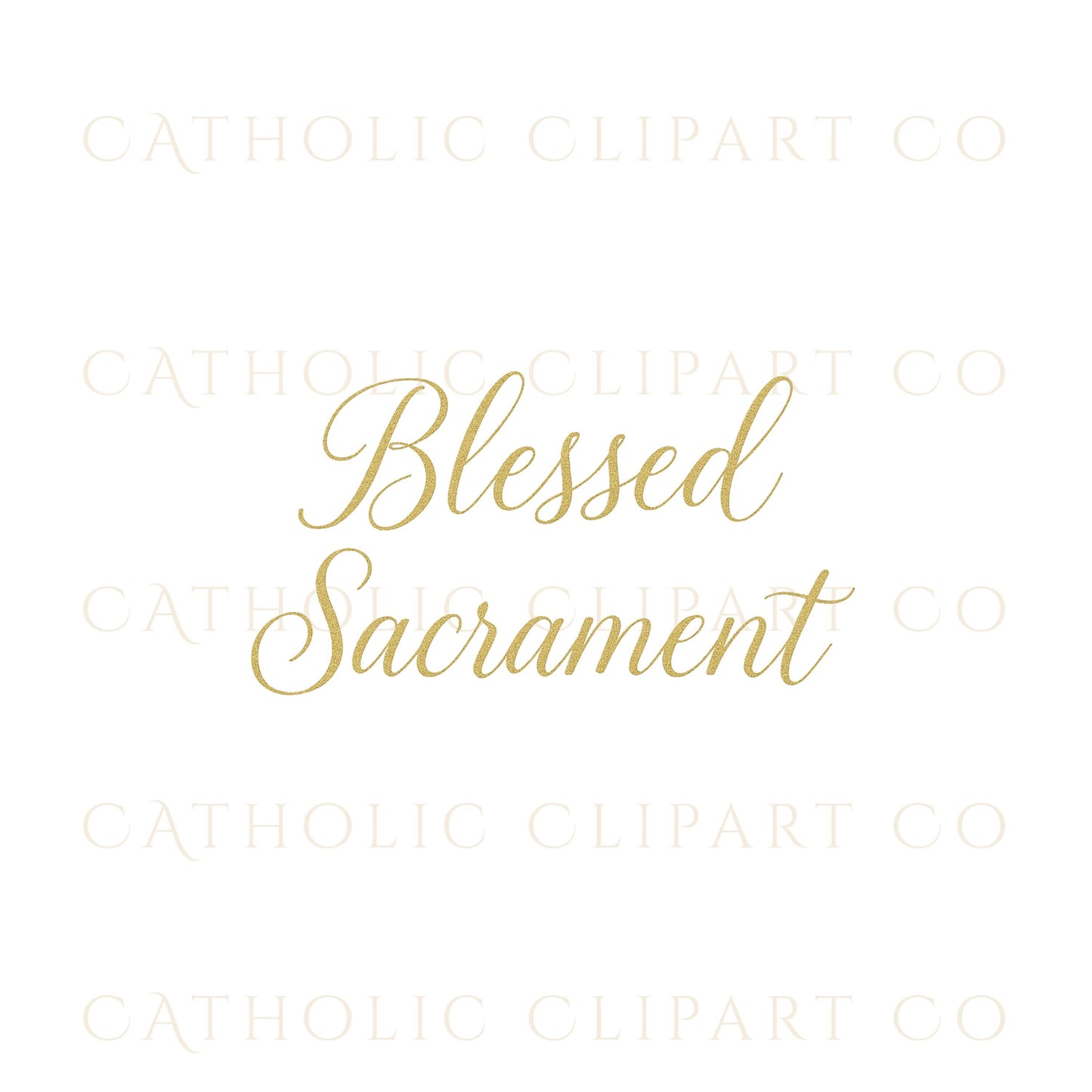 Called by Name gold sacrament calligraphy | Llamado por Nombre en caligrafía sacramental dorada
