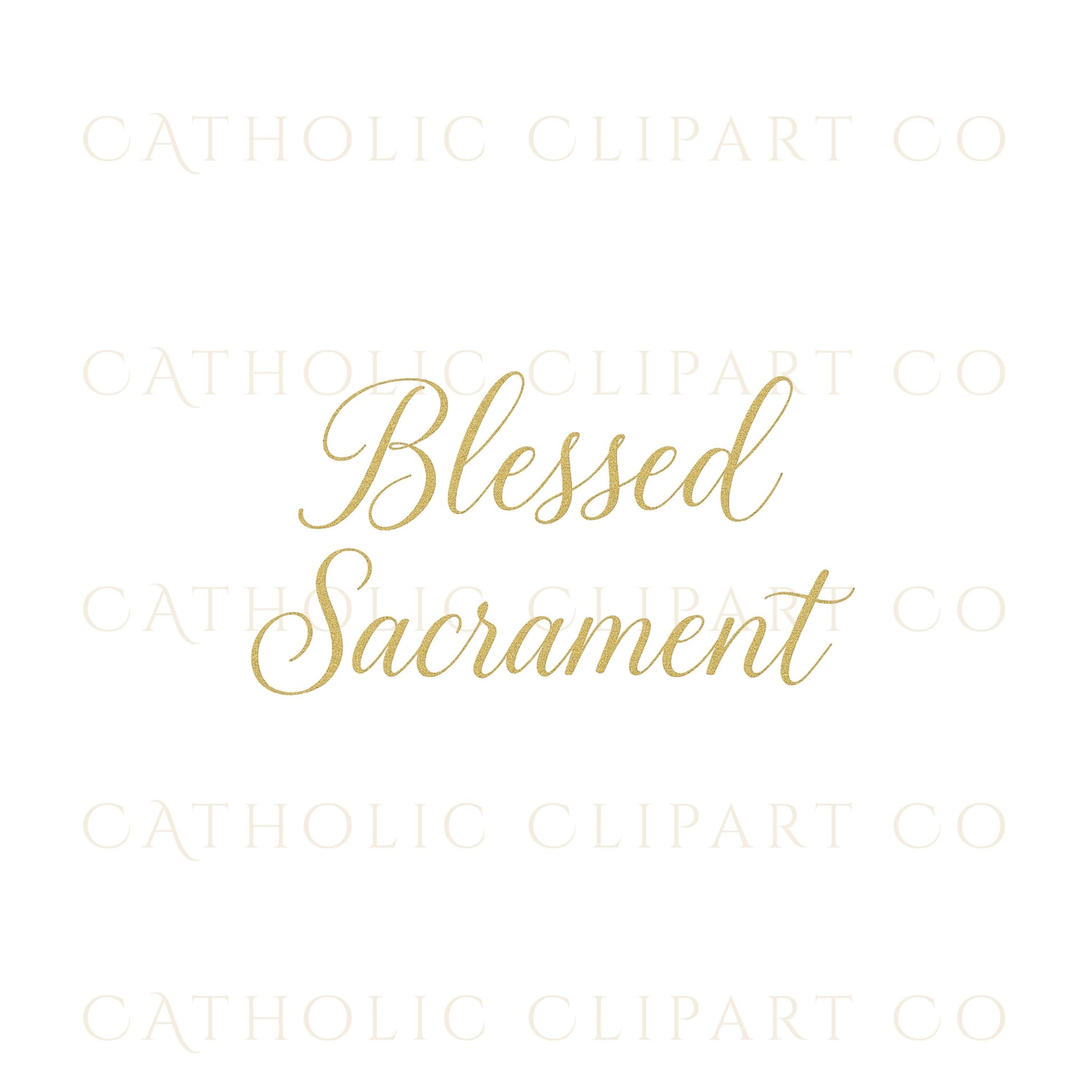 Called by Name gold sacrament calligraphy | Llamado por Nombre en caligrafía sacramental dorada