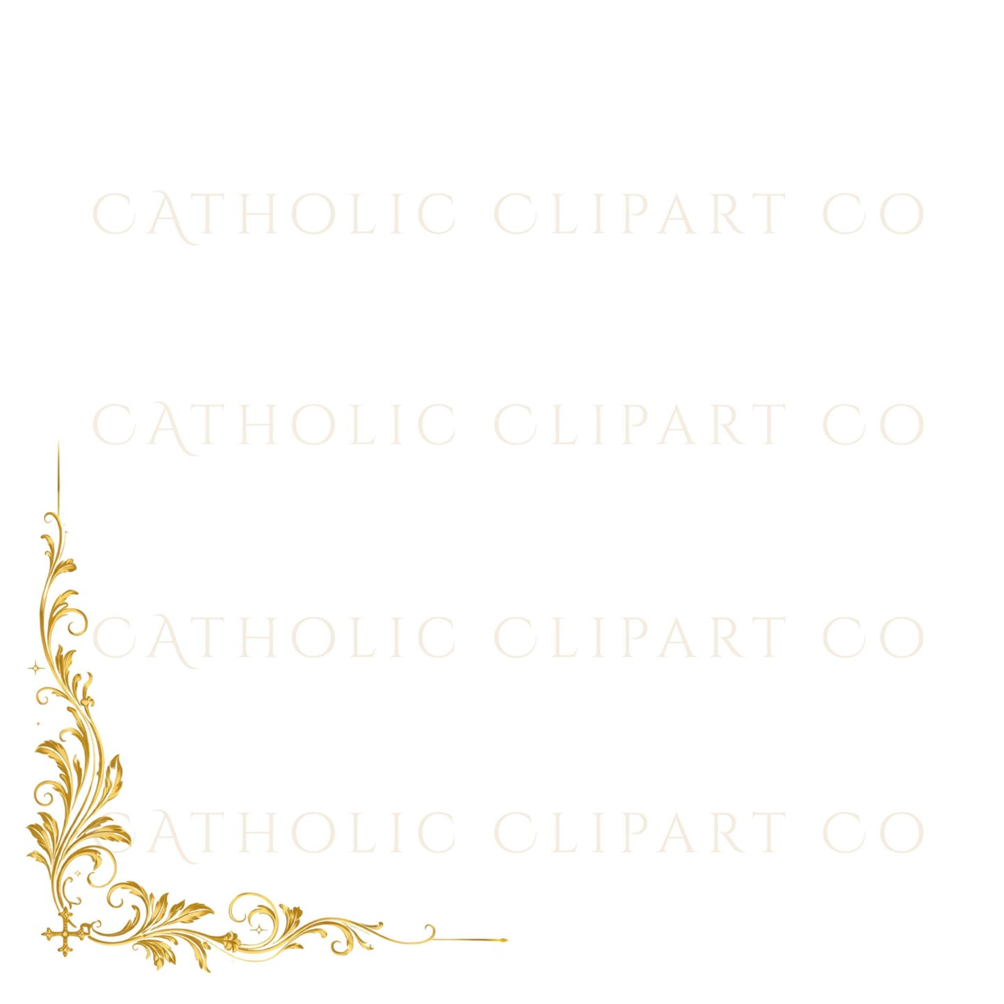 Religious certificate border and divider clipart for Catholic baptism and First Communion certificates | Clipart de bordes y divisores religiosos para certificados católicos de bautismo y primera comunión