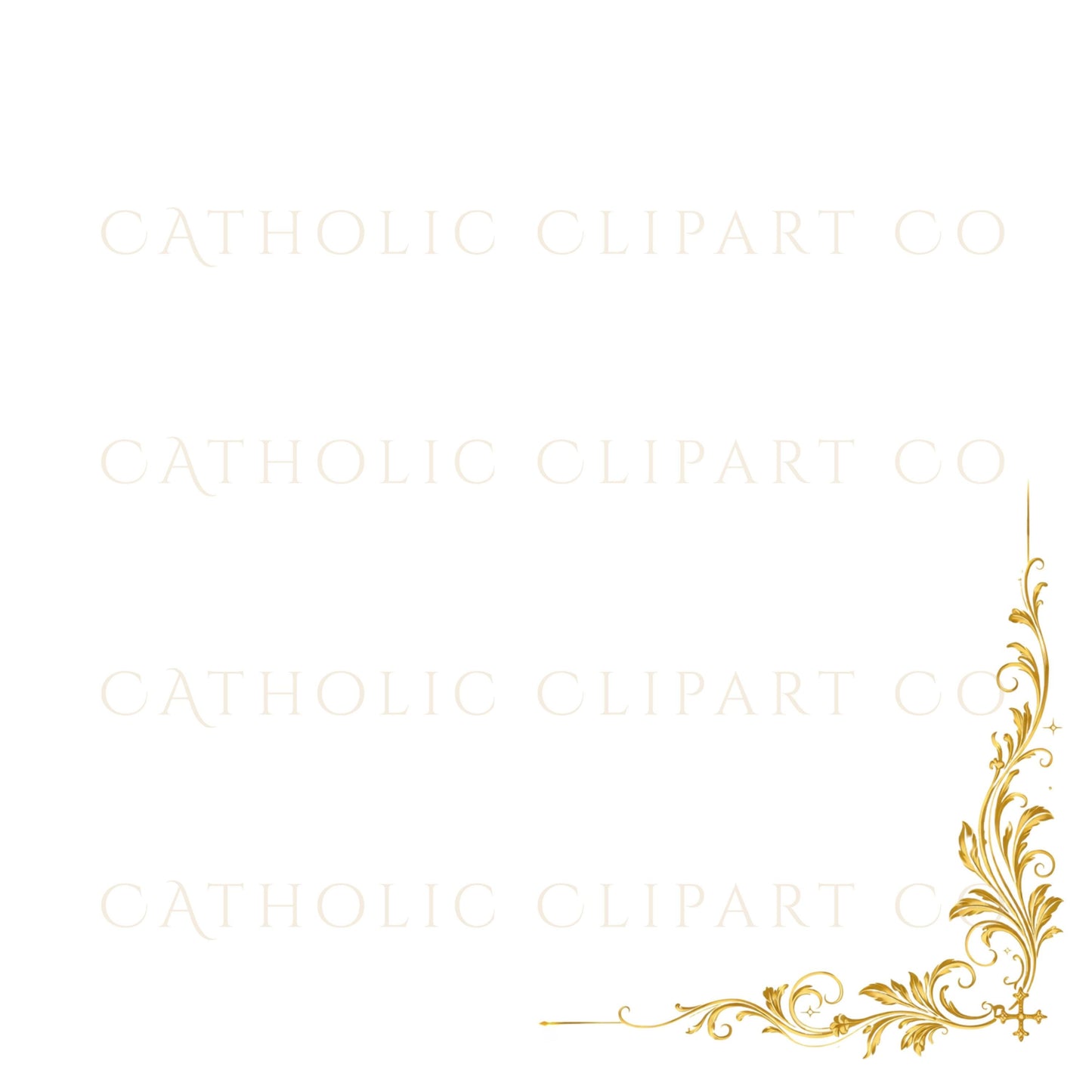 Catholic certificate clipart used in a baptism document mockup with professional church style | Clipart de certificados católicos utilizado en un mockup de documento de bautismo con estilo profesional de iglesia