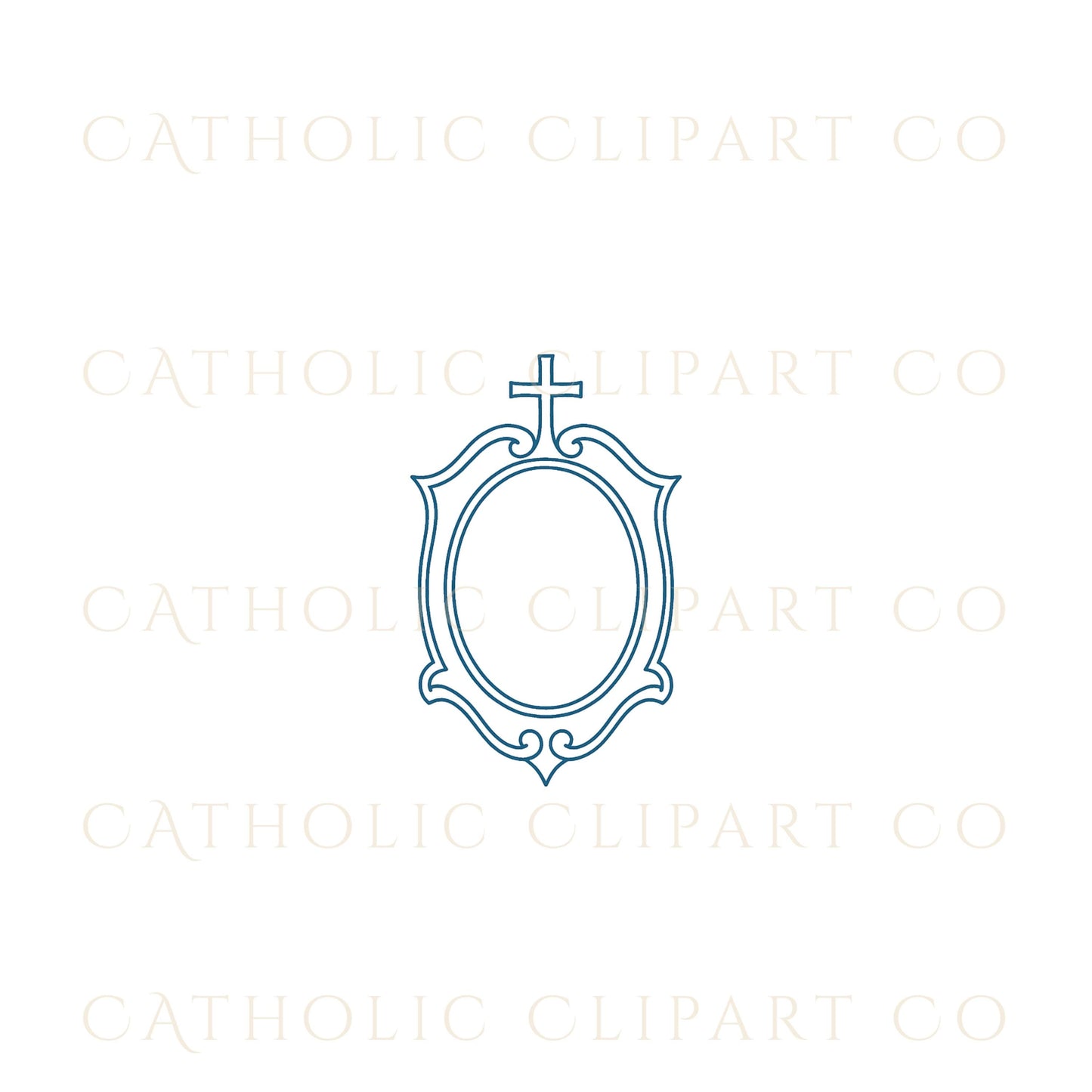 Catholic wedding PNG clipart set with religious symbols – Set de clipart PNG para boda católica con símbolos religiosos