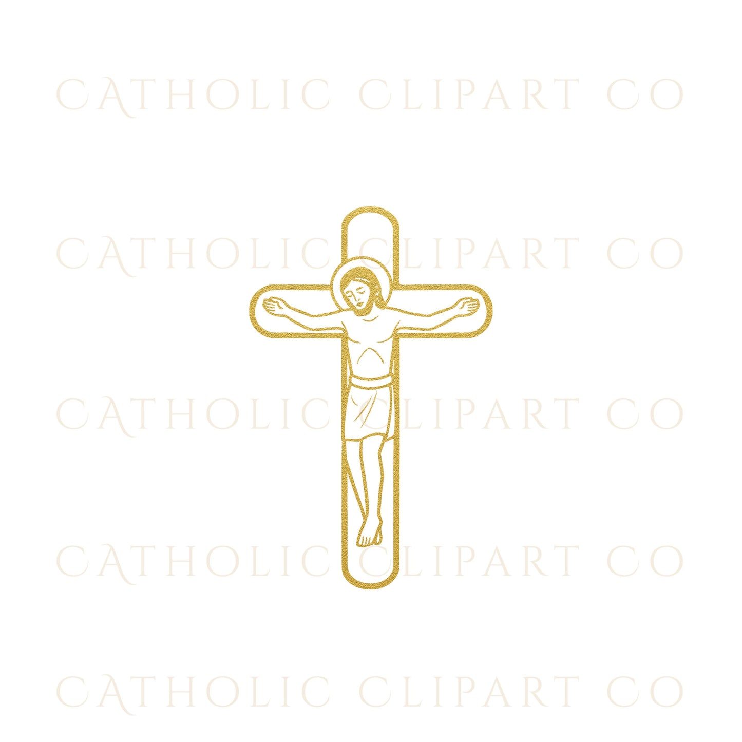 Religious crucifix clipart for church and prayer projects / Clipart de crucifijo religioso para proyectos de iglesia y oración