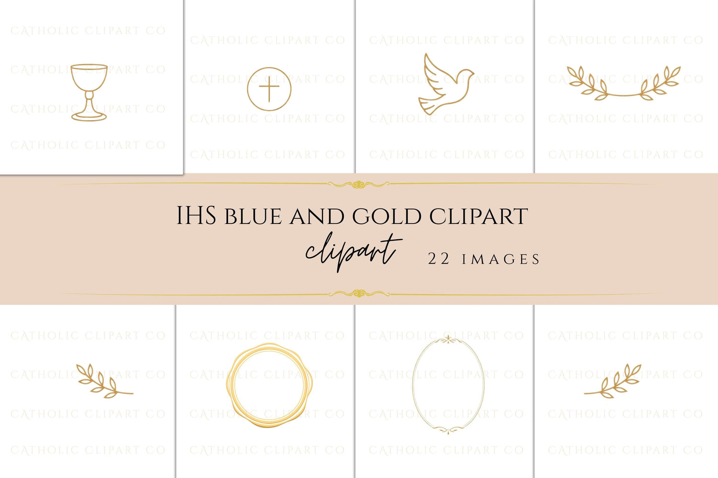Minimal gold chalice Christian clipart transparent PNG / Cáliz cristiano minimalista dorado clipart PNG transparente