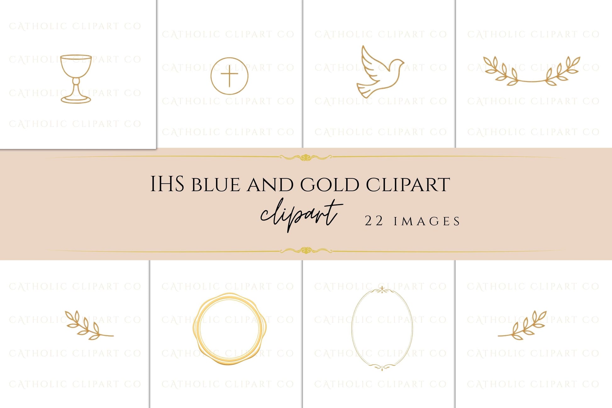 Minimal gold chalice Christian clipart transparent PNG / Cáliz cristiano minimalista dorado clipart PNG transparente