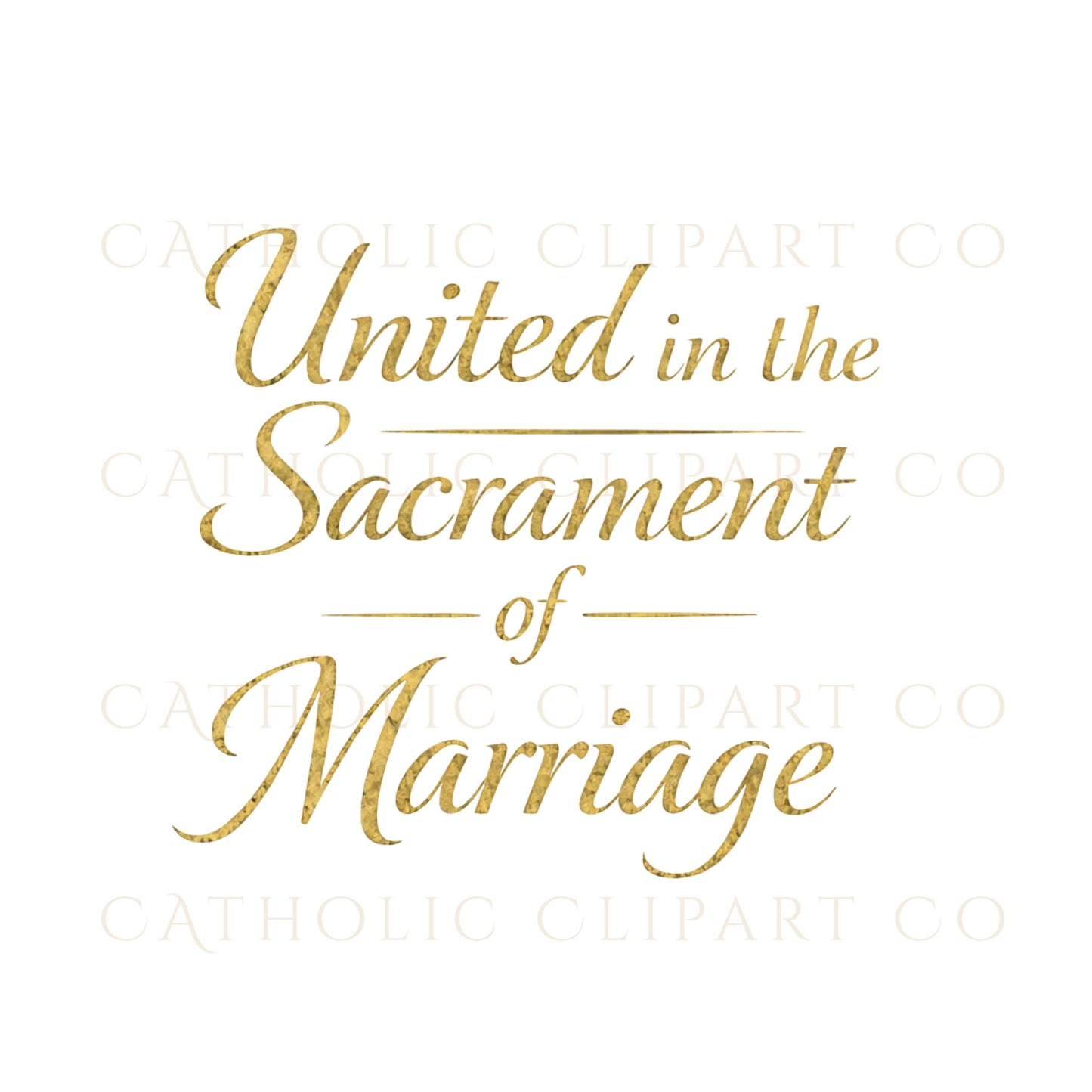 Catholic marriage clipart with cross and laurel wreath / Clipart de matrimonio católico con cruz y laurel