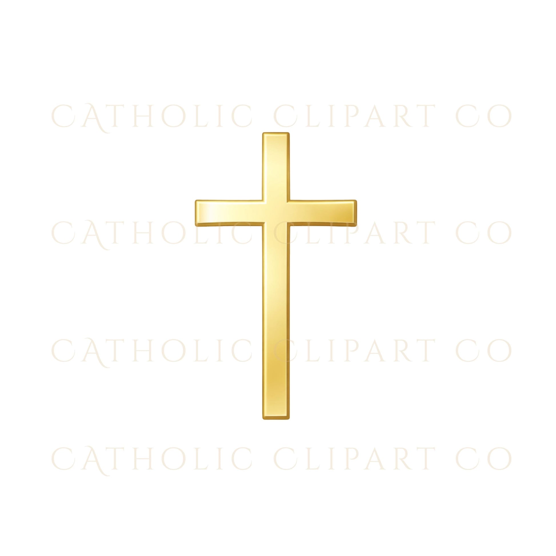 Catholic gold Latin cross clipart
Cruz latina católica en dorado