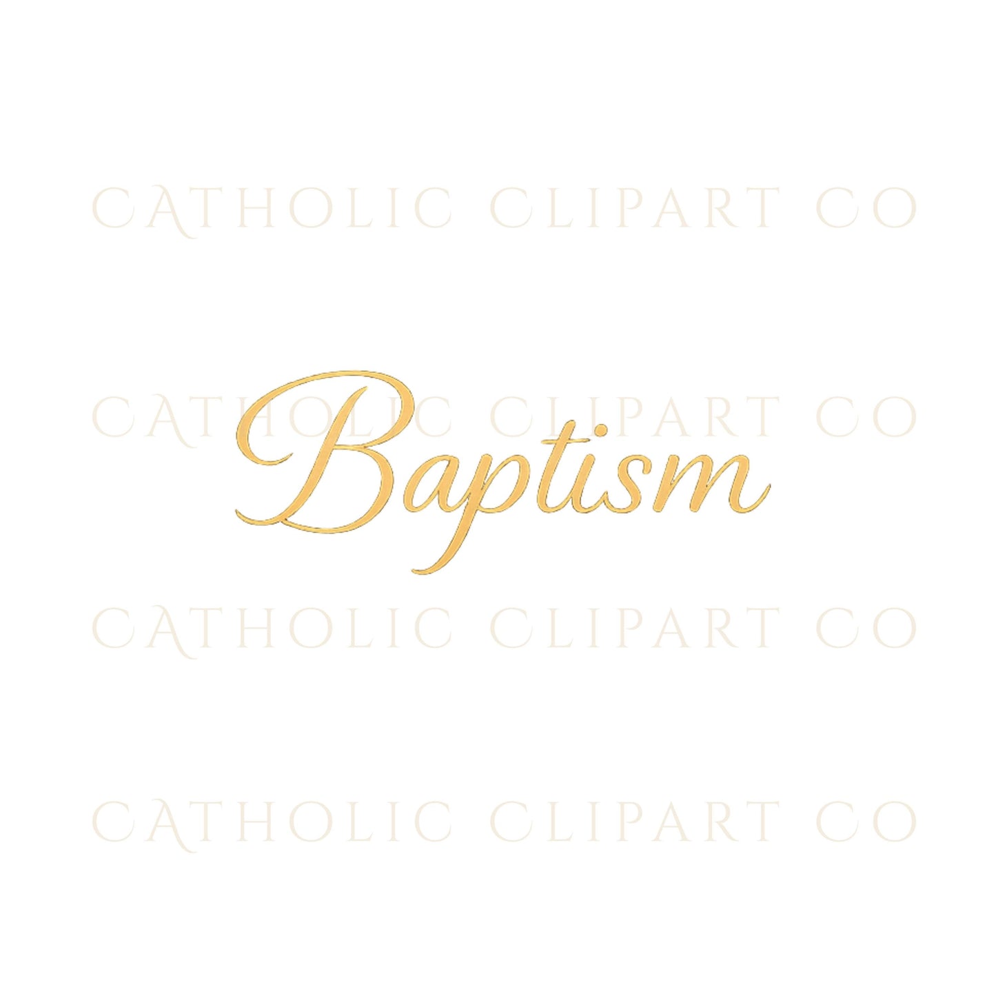 Baptism gold lettering clipart
Texto Baptism en dorado
