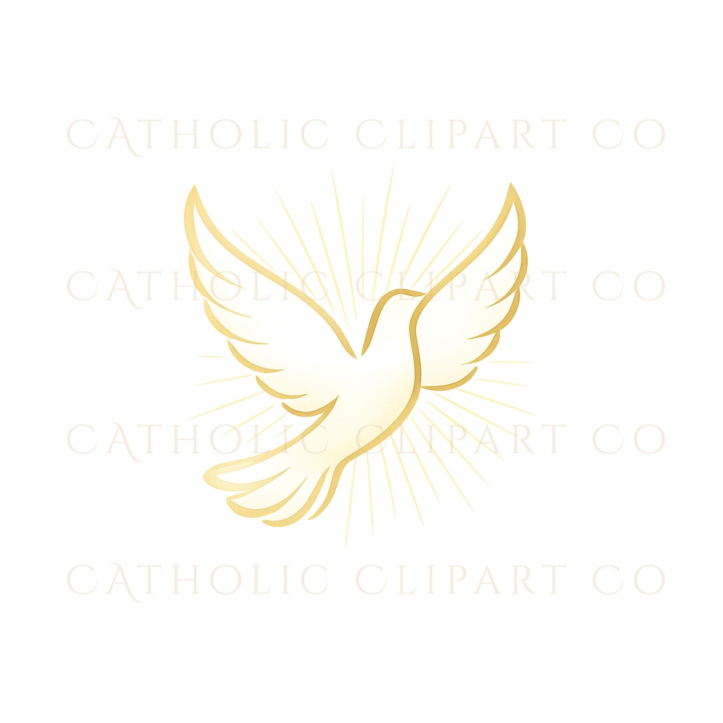 Catholic Confirmation cross gold clipart for church projects / Cruz dorada de Confirmación para proyectos católicos