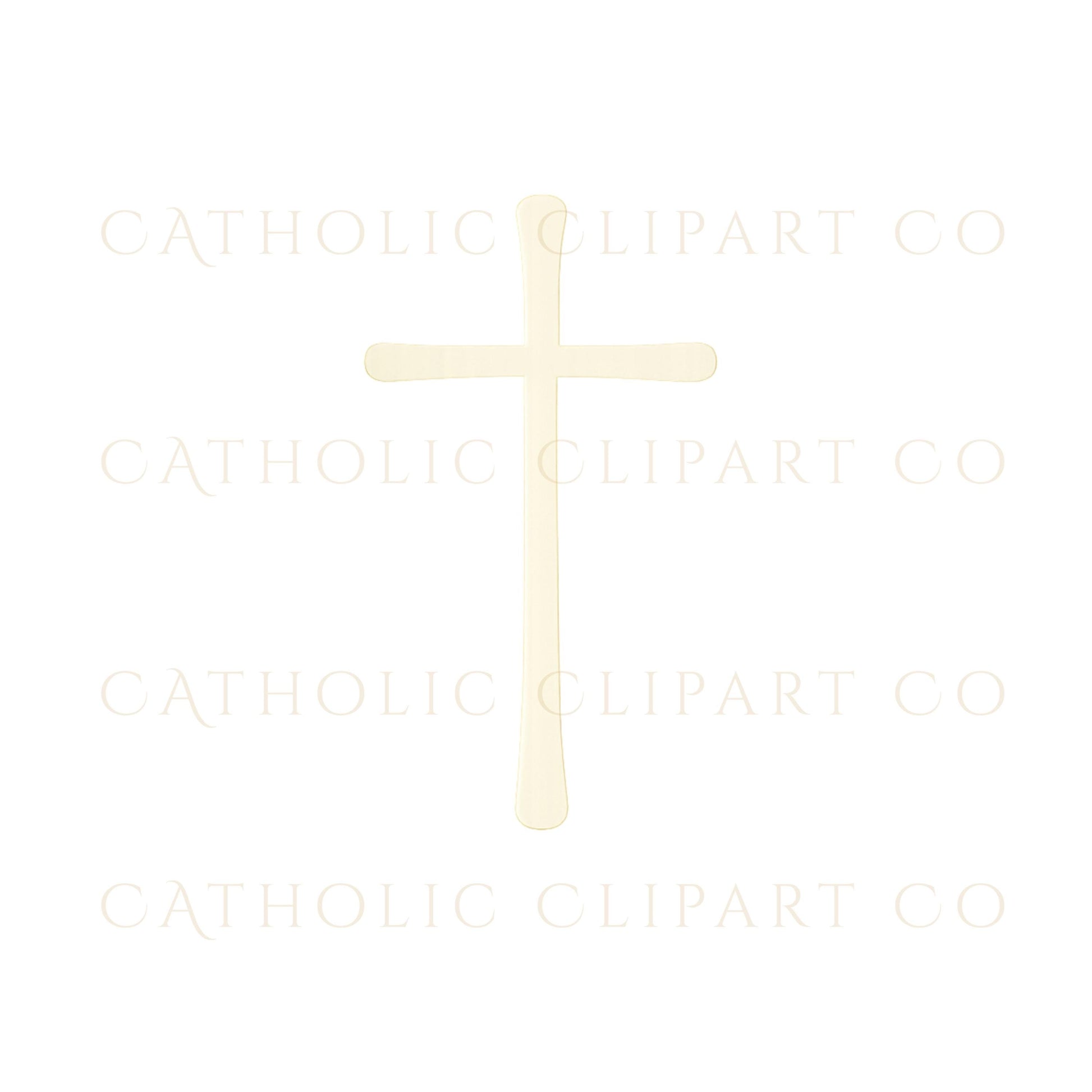Blank Catholic crosses arranged in a designer clipart collection
Cruces católicas en blanco organizadas en una colección de clipart profesional