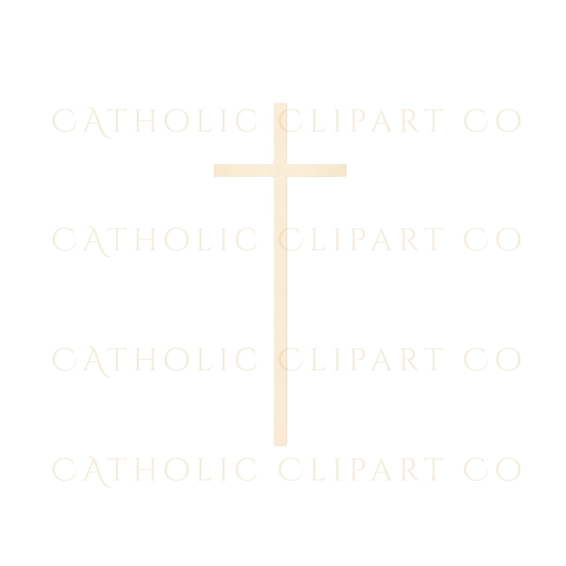 Catholic cross clipart set showing modern and classic styles
Set de clipart de cruces católicas con estilos modernos y clásicos