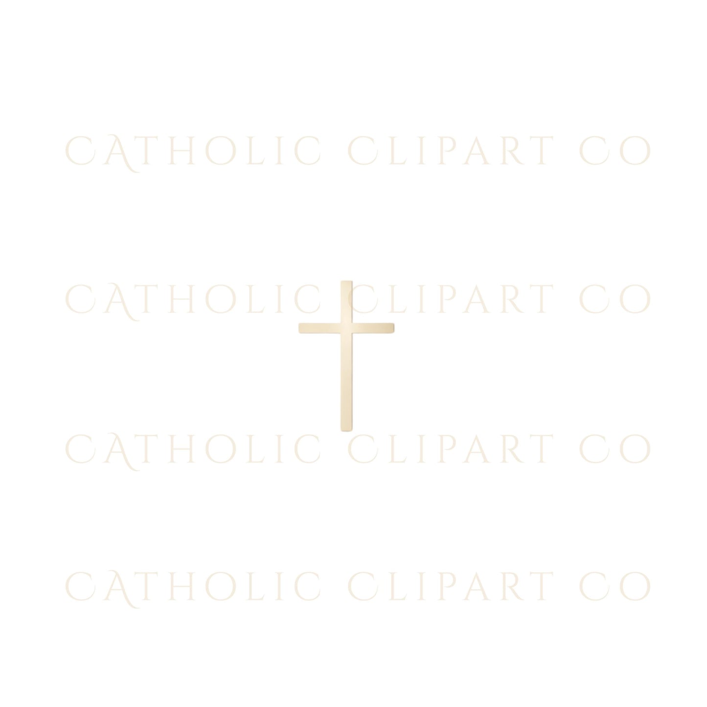 Designer Catholic cross clipart displayed on linen background
Clipart de cruz católica profesional mostrado sobre fondo tipo lino
