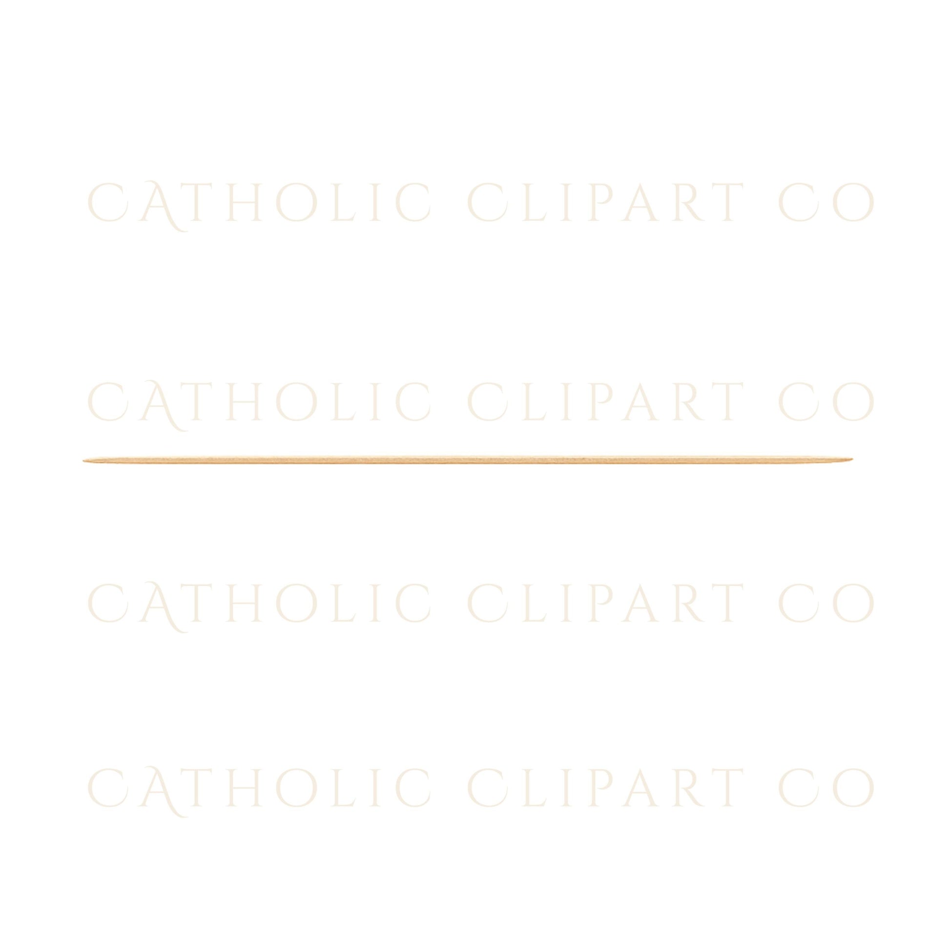 Gold divider and border clipart designed for Catholic baptism certificates and sacramental records | Clipart de divisores y bordes dorados diseñado para certificados de bautismo y registros sacramentales católicos