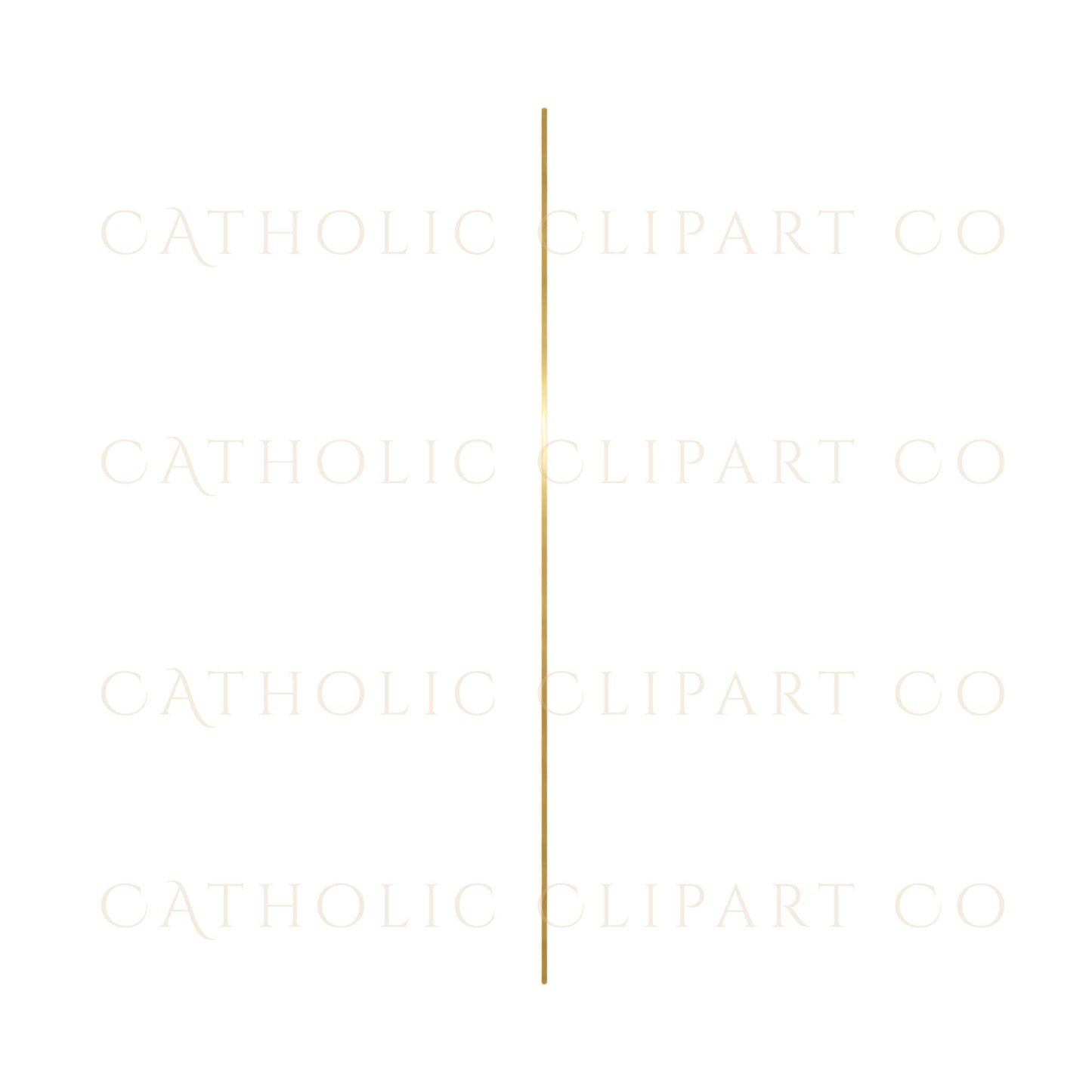 Gold Catholic divider clipart used in a professional baptism certificate example | Clipart de divisor católico dorado utilizado en un ejemplo profesional de certificado de bautismo