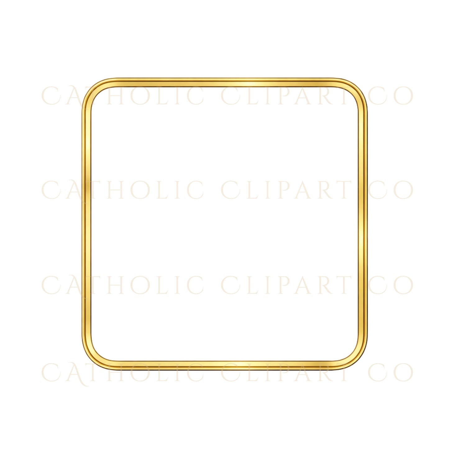 Minimal Catholic gold frame designs for formal church documents | Diseños minimalistas de marcos dorados católicos para documentos formales de iglesia
