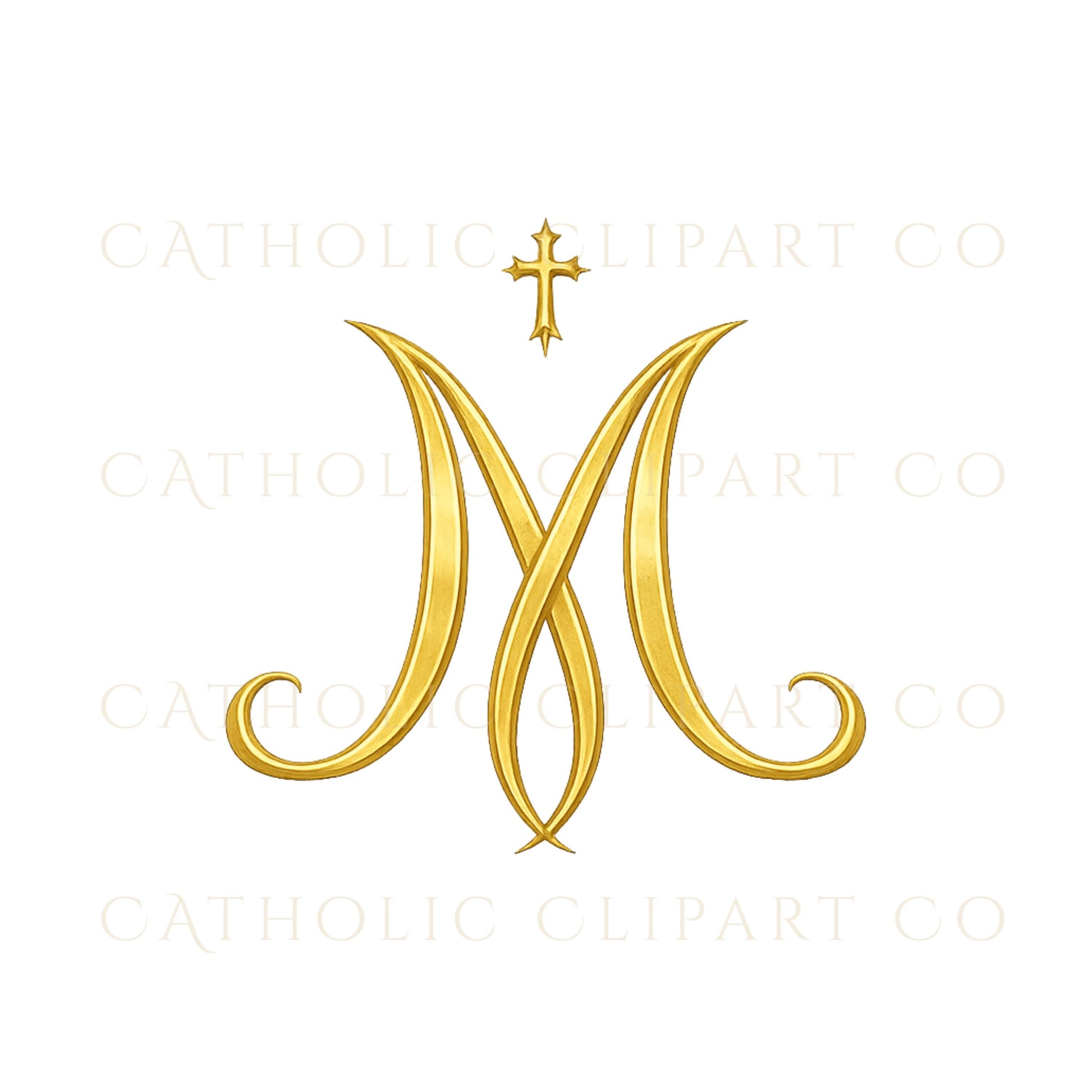 Religious wedding text clipart in elegant gold style / Clipart de texto de boda religiosa en estilo dorado elegante