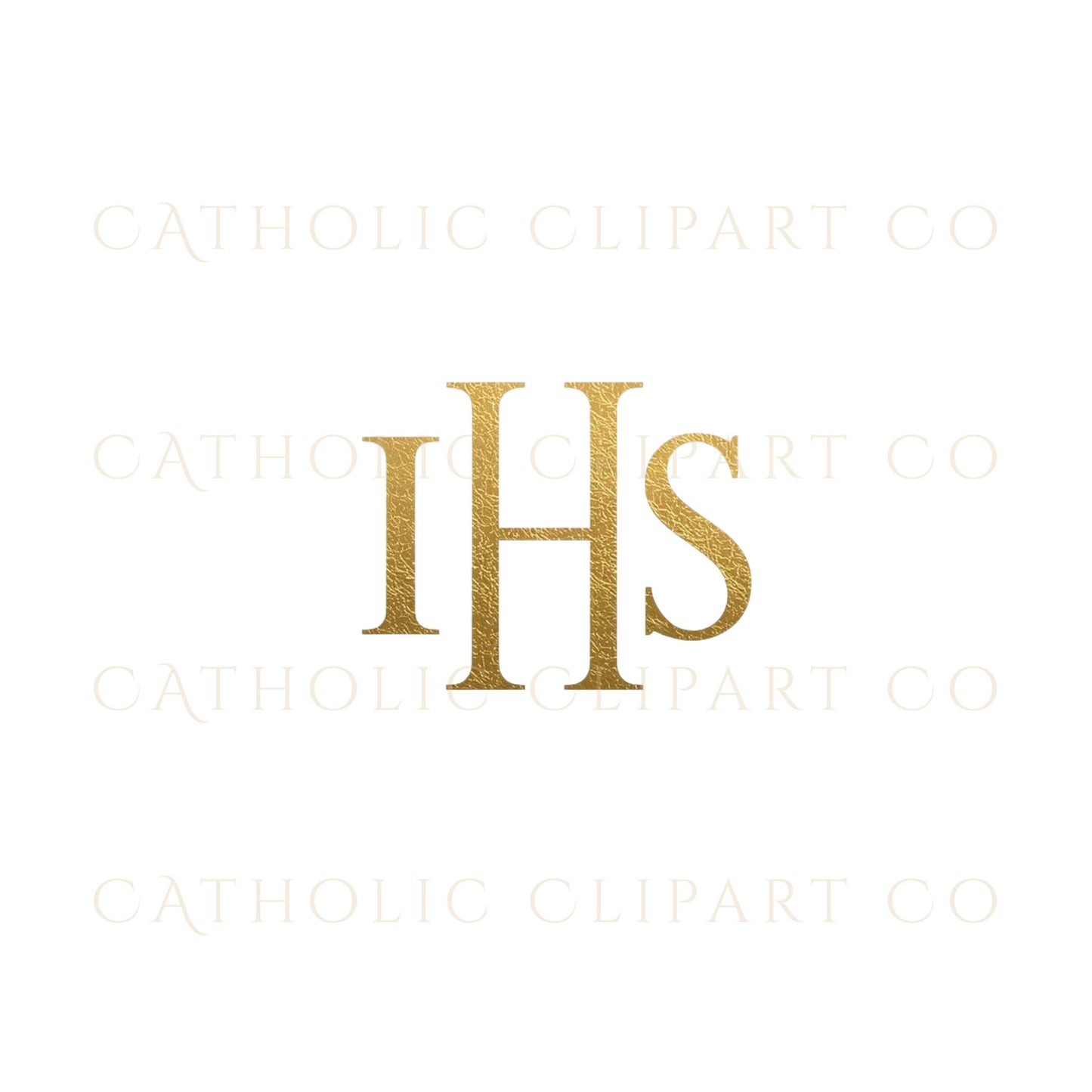 Gold watercolor Christian clipart for Catholic church and parish designs | Clipart cristiano en acuarela dorada para diseños de iglesias y parroquias católicas