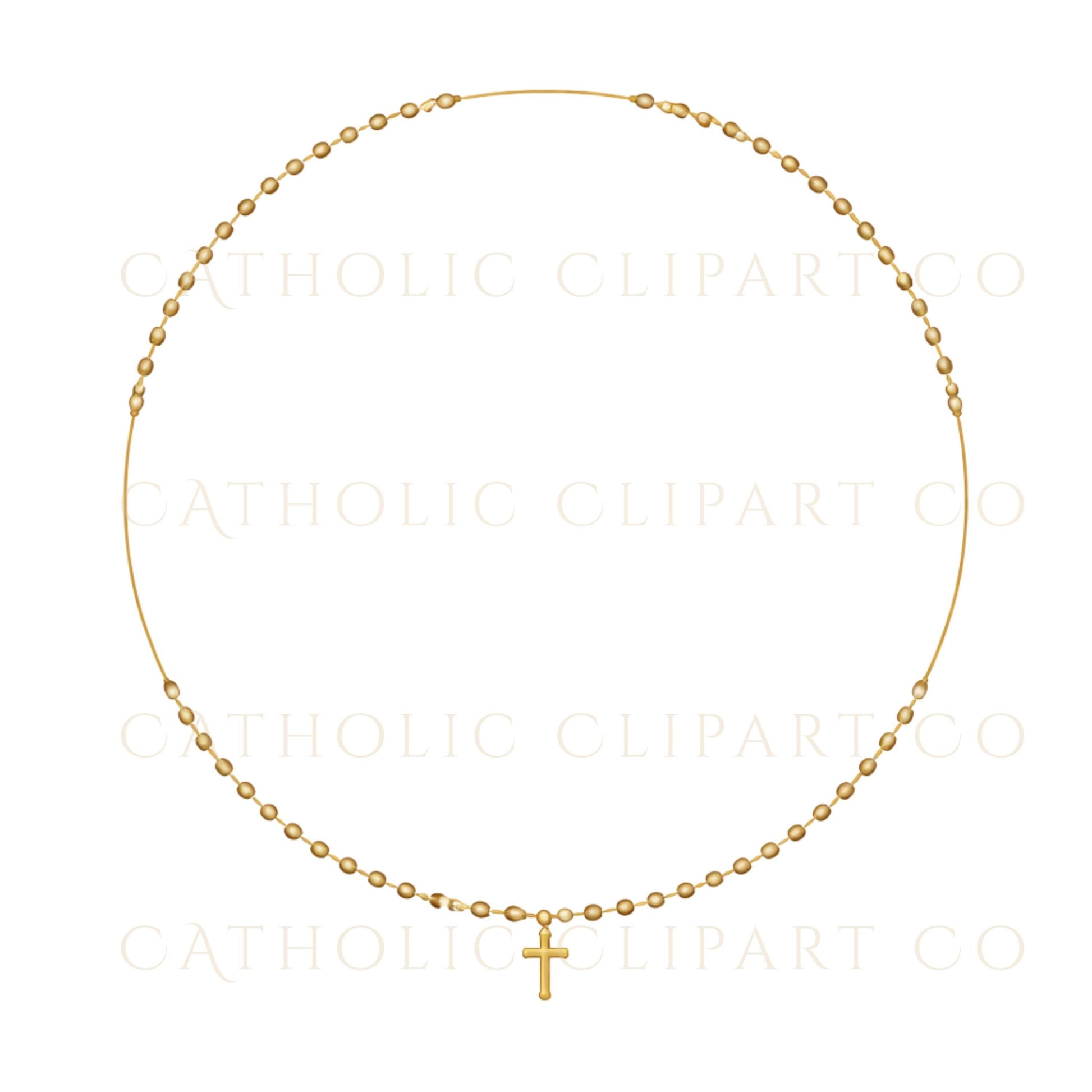 Rosary frame clipart ideal for baptism and first communion designs
Marco de rosario ideal para diseños de bautismo y primera comunión