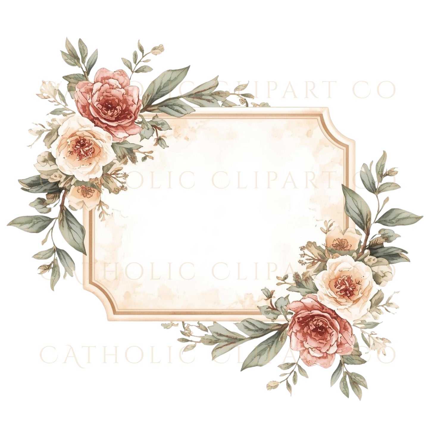 Floral label frames PNG JPG for printable labels and tags | Marcos florales para etiquetas en PNG y JPG