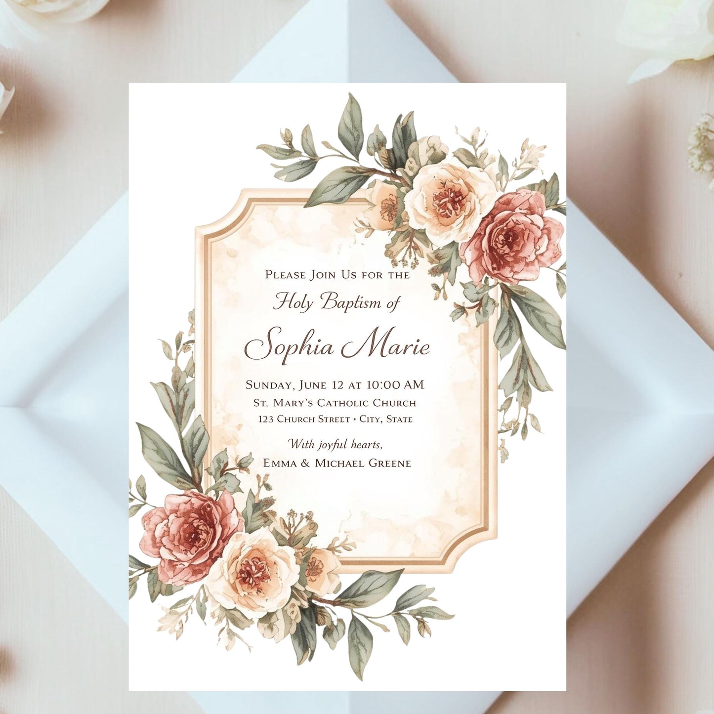 Botanical label frames clipart in soft vintage style for digital designs | Marcos botánicos para etiquetas en estilo vintage suave