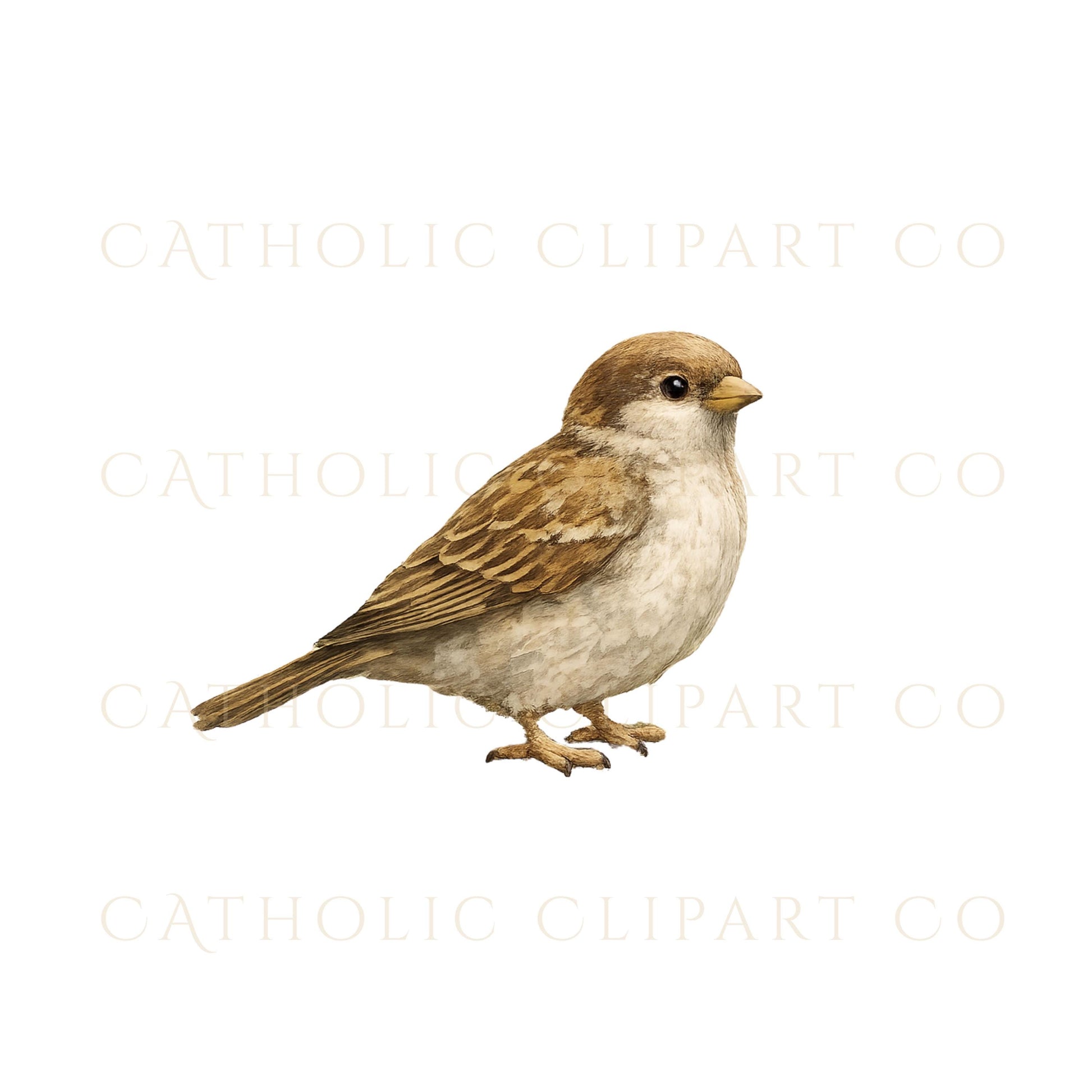 Watercolor St. Francis Catholic art, saint of animals illustration / Arte católico en acuarela de San Francisco, ilustración del santo de los animales