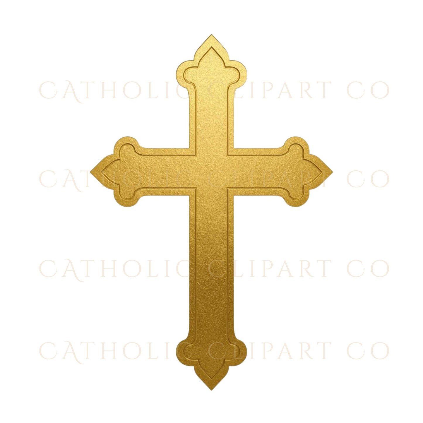 Religious cross clipart PNG for sacramental design projects | Clipart PNG de cruz religiosa para proyectos sacramentales