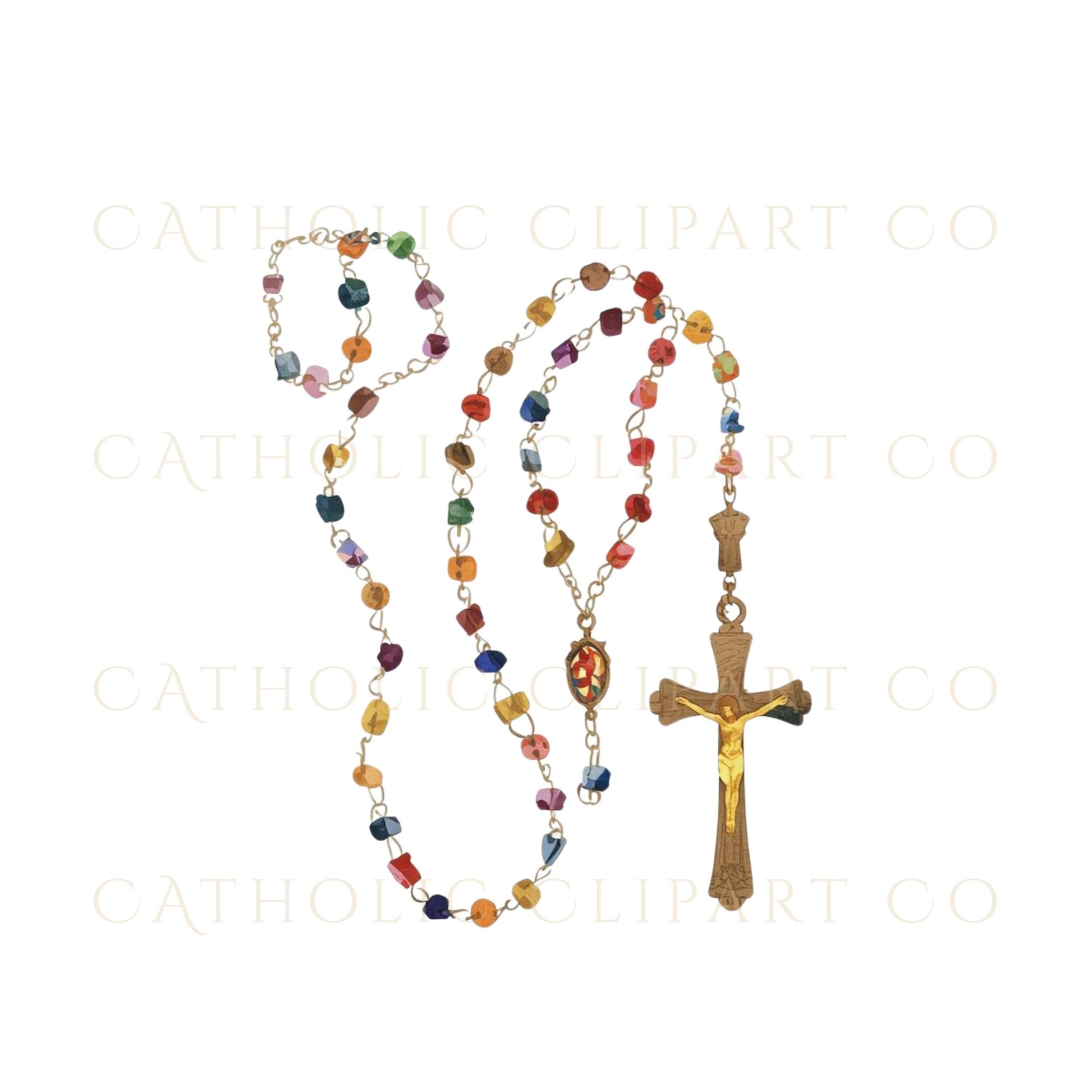 Alpha and Omega Catholic symbol clipart in gold watercolor style | Clipart del símbolo Alfa y Omega en estilo católico de acuarela dorada