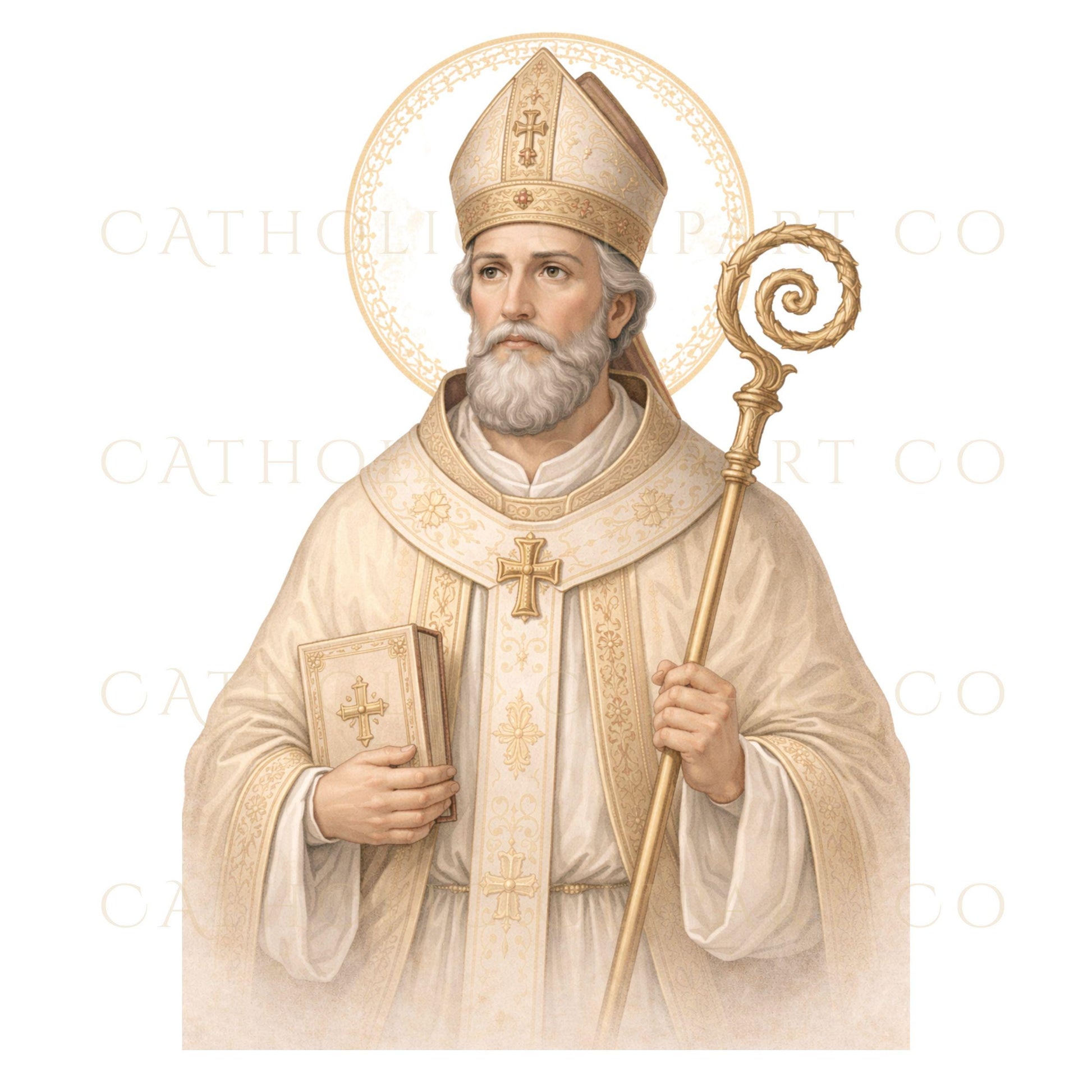 Saint Valentine Catholic clipart for nuptial Mass programs and marriage certificates / Clipart católico de San Valentín para programas de Misa nupcial y certificados matrimoniales