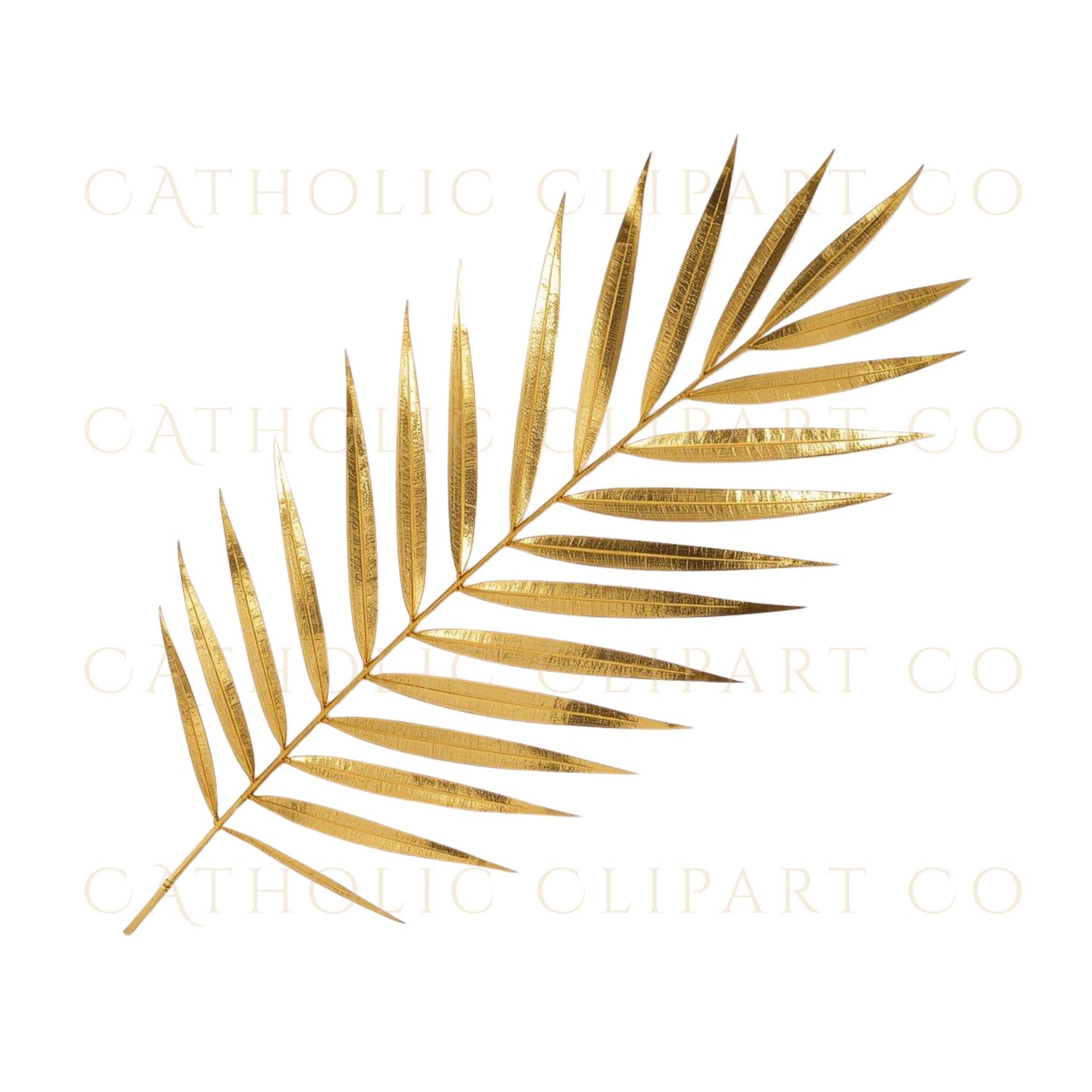 Holy Week typography clipart in gold script – Tipografía dorada de Semana Santa en estilo manuscrito