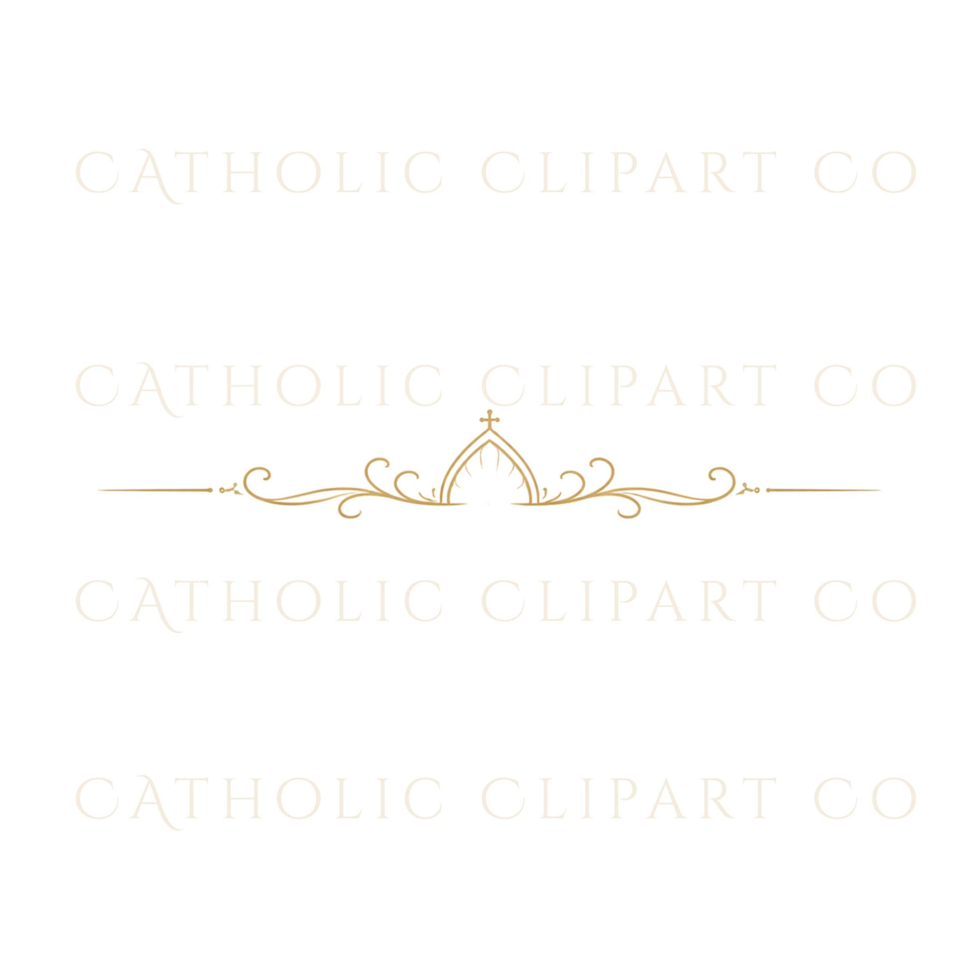 Thin cathedral divider gold wedding stationery element – divisor inspirado en catedral elemento dorado para papelería