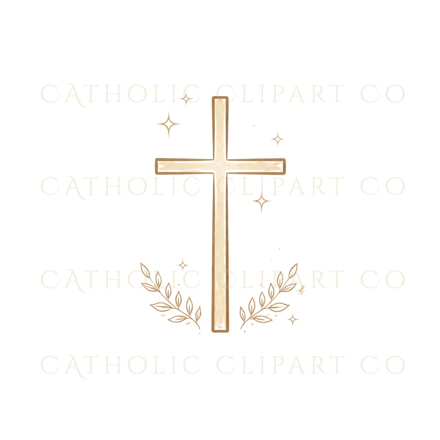 Catholic wedding day clipart for ceremony programs and invitations / Clipart del día de boda católica para programas e invitaciones