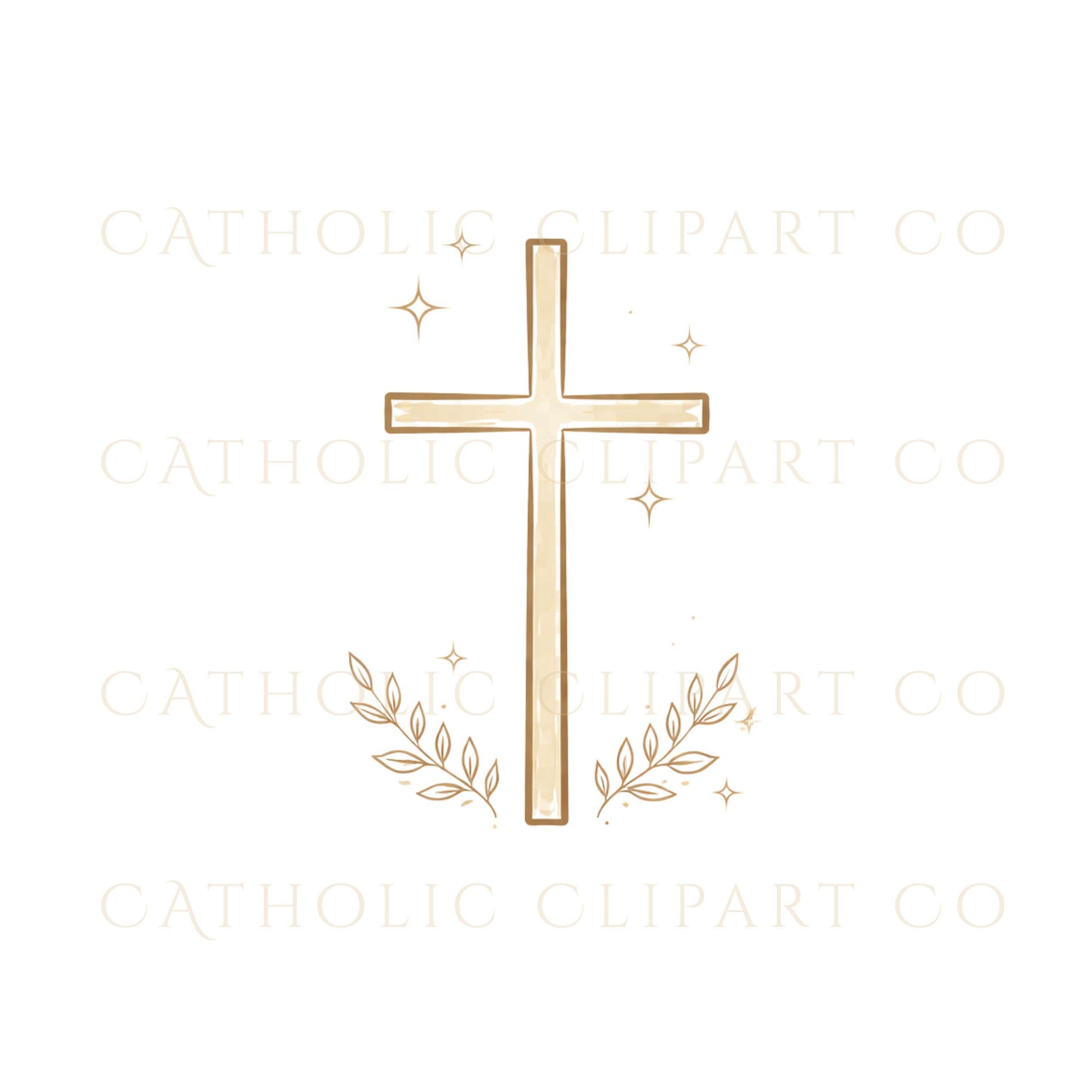 Catholic wedding day clipart for ceremony programs and invitations / Clipart del día de boda católica para programas e invitaciones