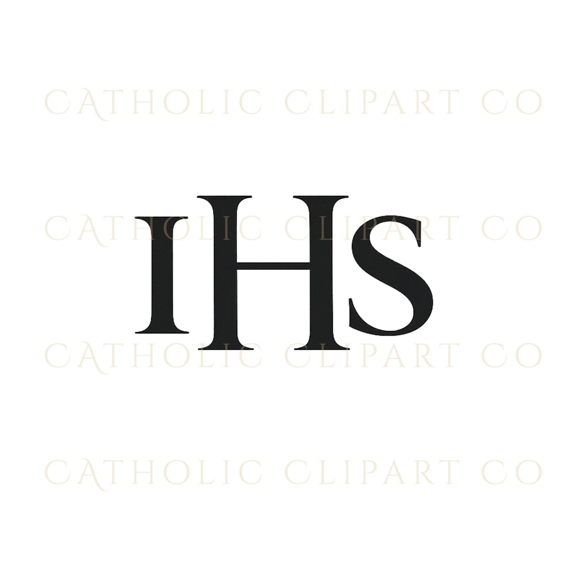 Gold metallic IHS symbol for foil printing wedding stationery – Símbolo IHS metálico dorado para papelería de boda con efecto foil