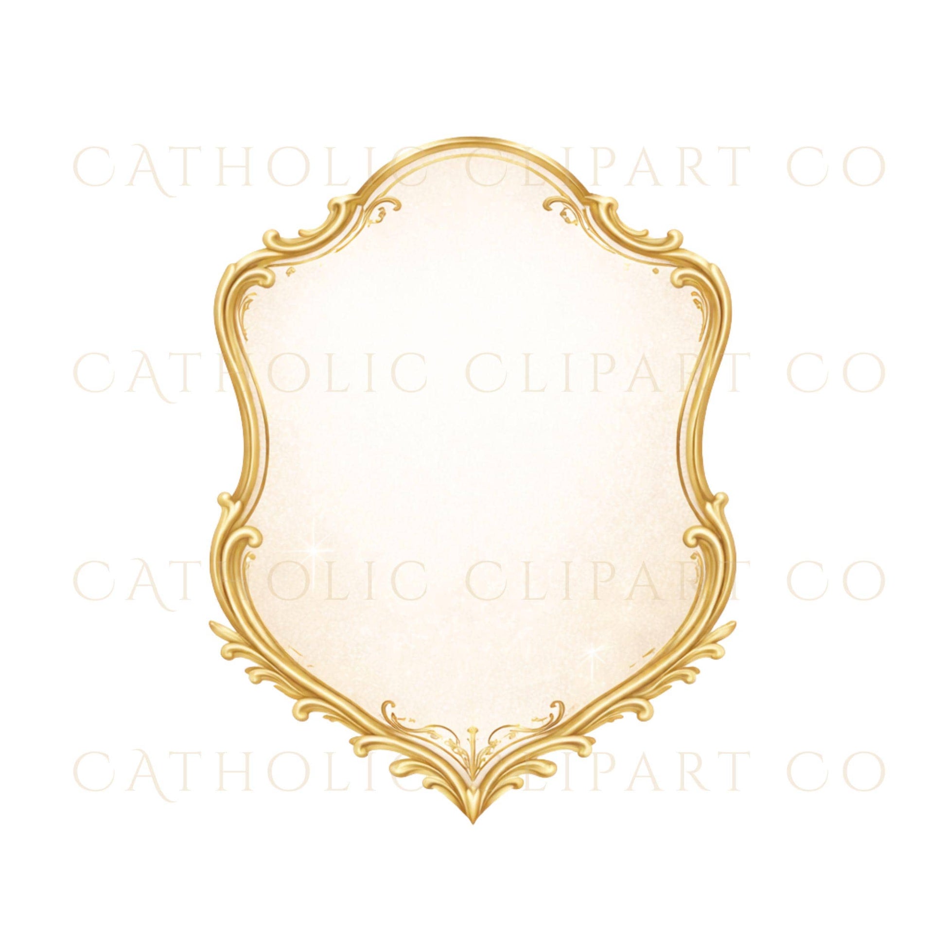 Catholic cross crest design for wedding invitations – Escudo con cruz para invitaciones de boda