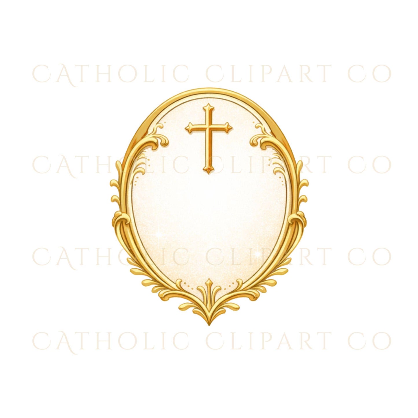 IHS gold crest logo element for church branding – Escudo dorado IHS para marca de iglesia