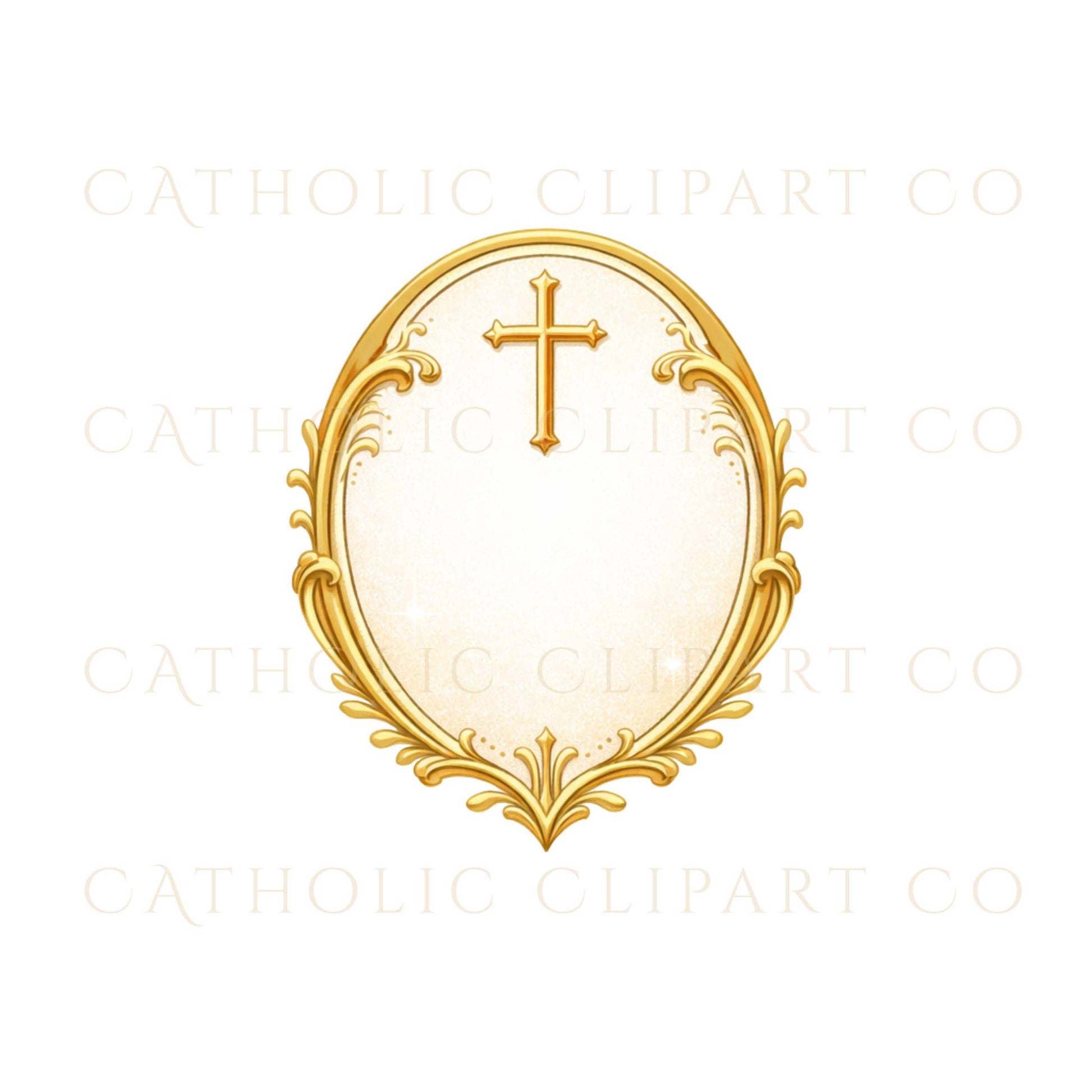 IHS gold crest logo element for church branding – Escudo dorado IHS para marca de iglesia