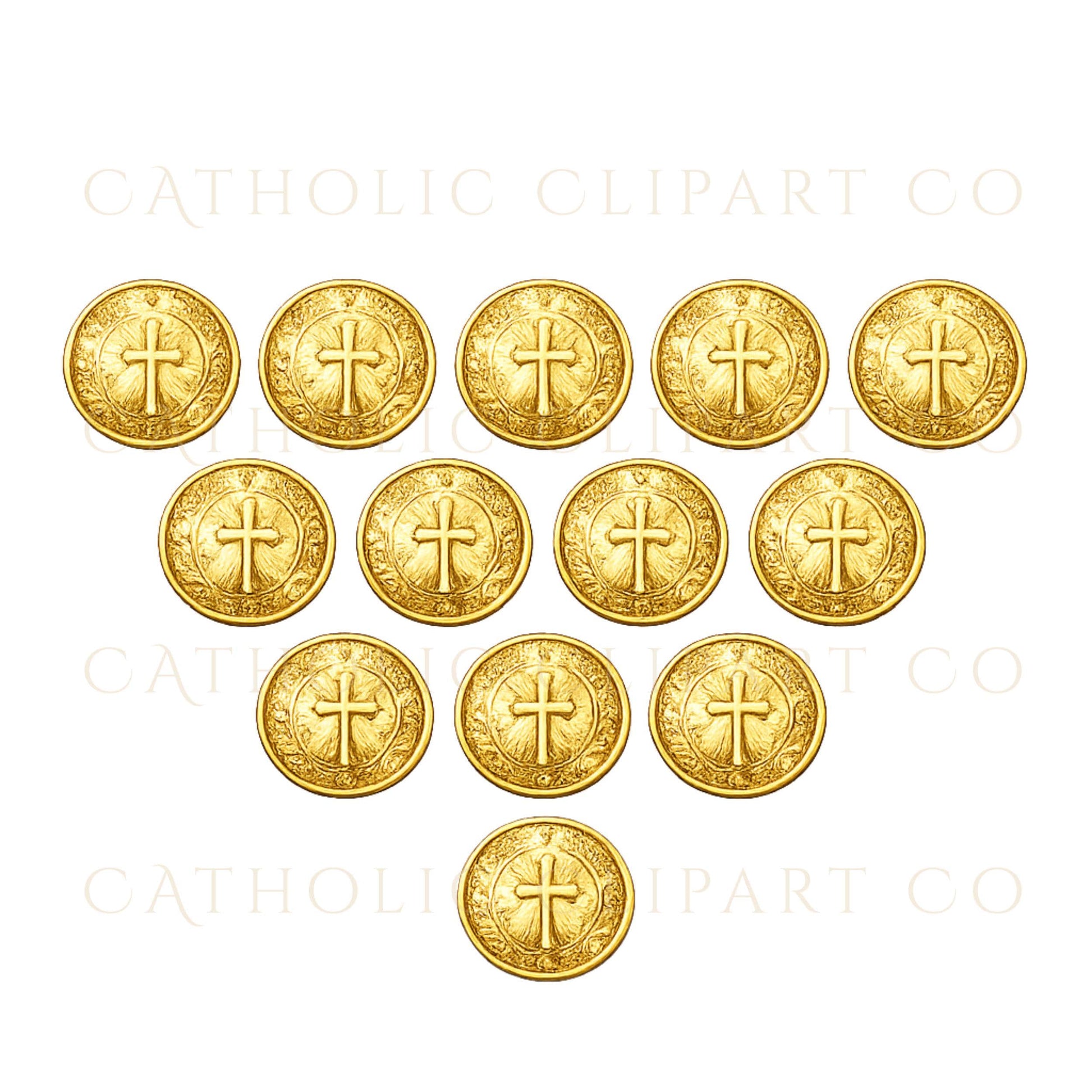 Gold rosary lazo infinity cord for Catholic wedding invitation – lazo estilo rosario dorado para invitación de boda