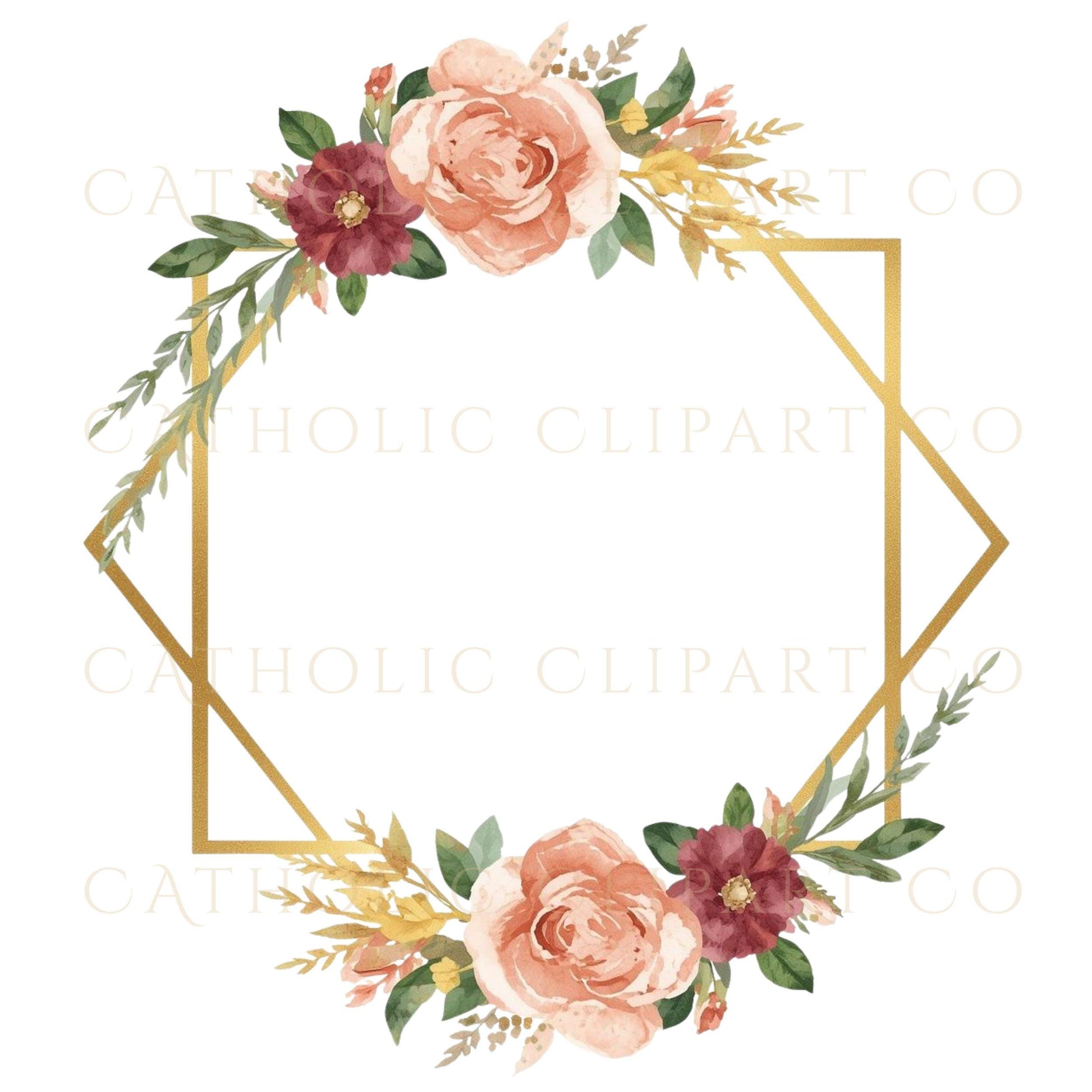 Religious gold shield frame for sacramental design – Marco escudo religioso dorado para diseño sacramental