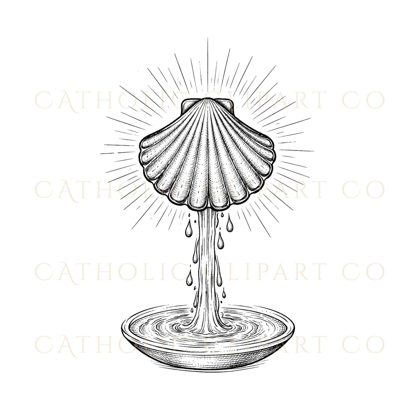 Catholic host and IHS symbol clipart black and white Eucharist art / Clipart hostia símbolo IHS eucaristía blanco y negro