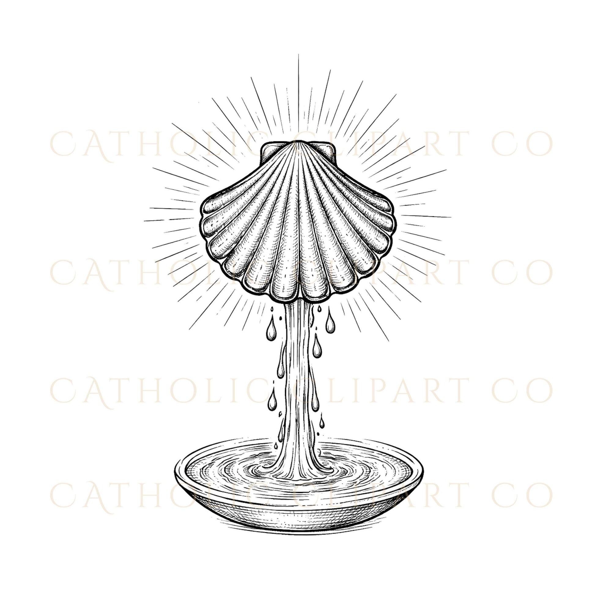 Catholic host and IHS symbol clipart black and white Eucharist art / Clipart hostia símbolo IHS eucaristía blanco y negro