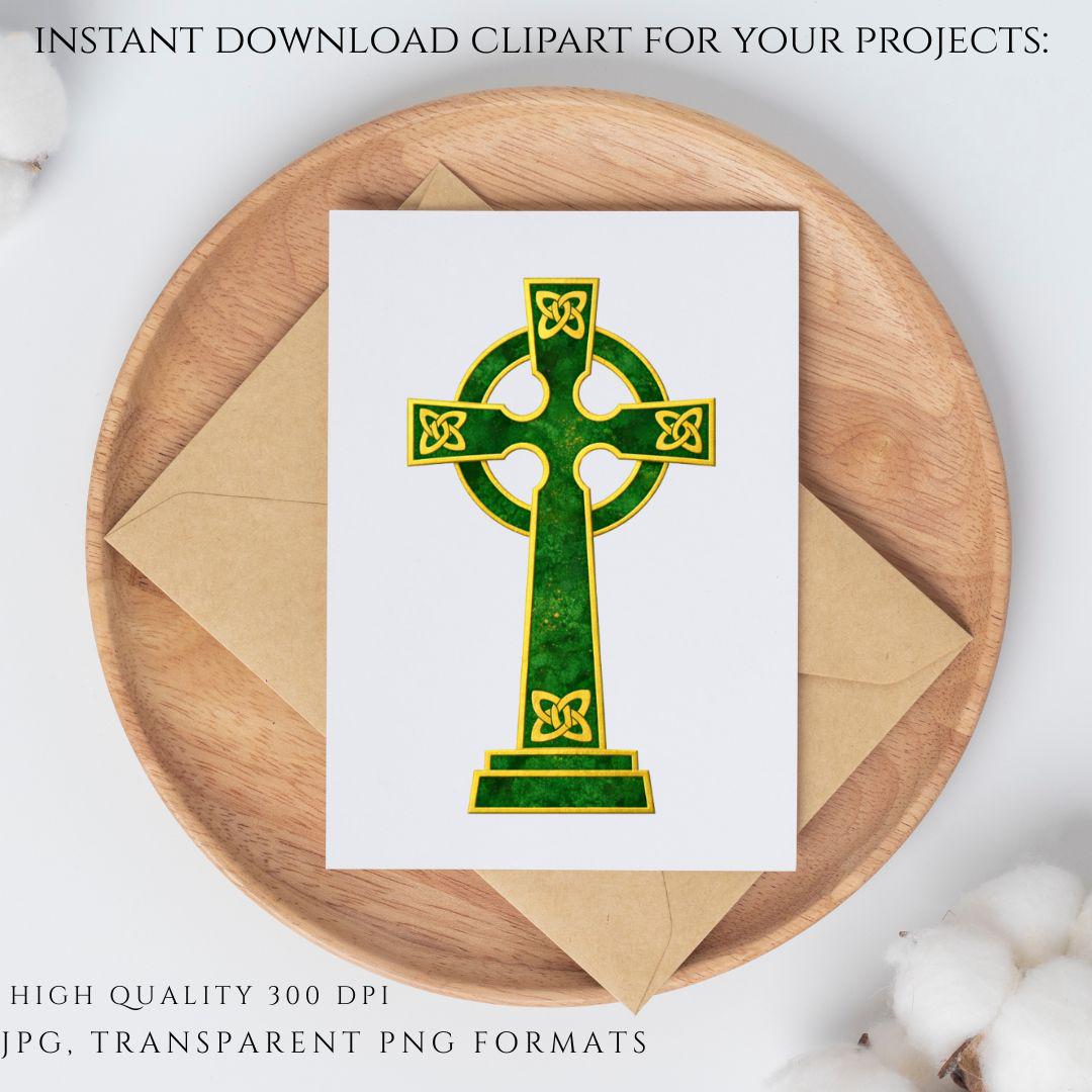 Irish Catholic Celtic cross PNG Christian religious symbol | Cruz celta católica irlandesa PNG símbolo religioso cristiano