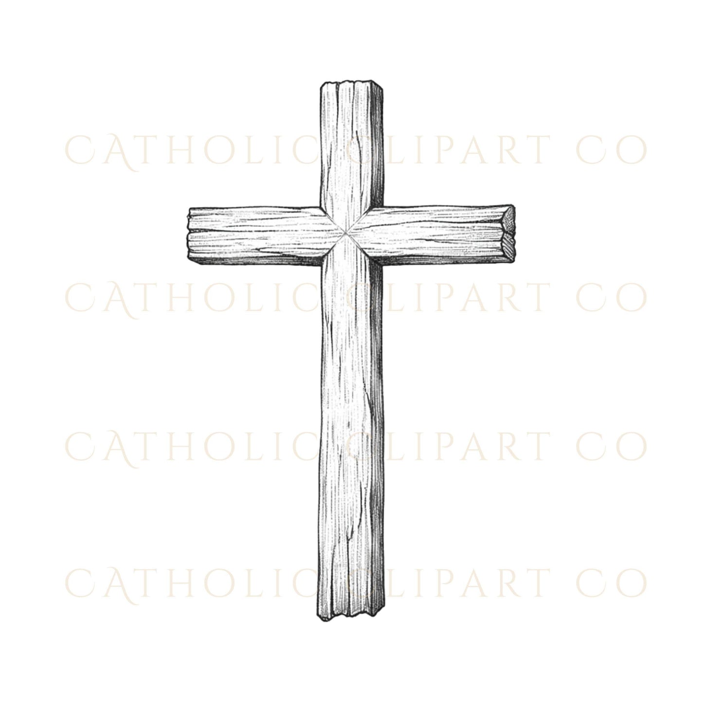 Black cross clipart PNG hand drawn faith symbol, cruz negra clipart símbolo de fe dibujado a mano