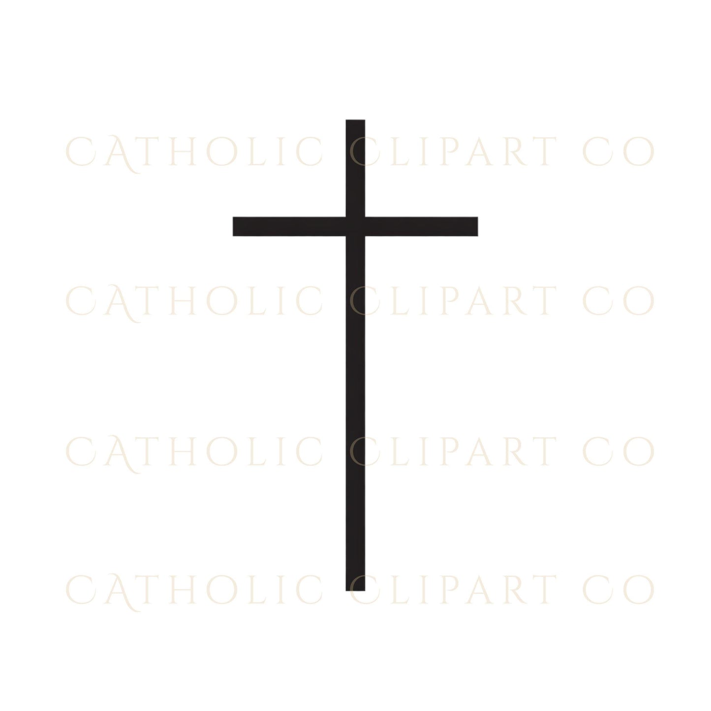 Catholic cross PNG simple and elegant design / Cruz católica PNG diseño elegante