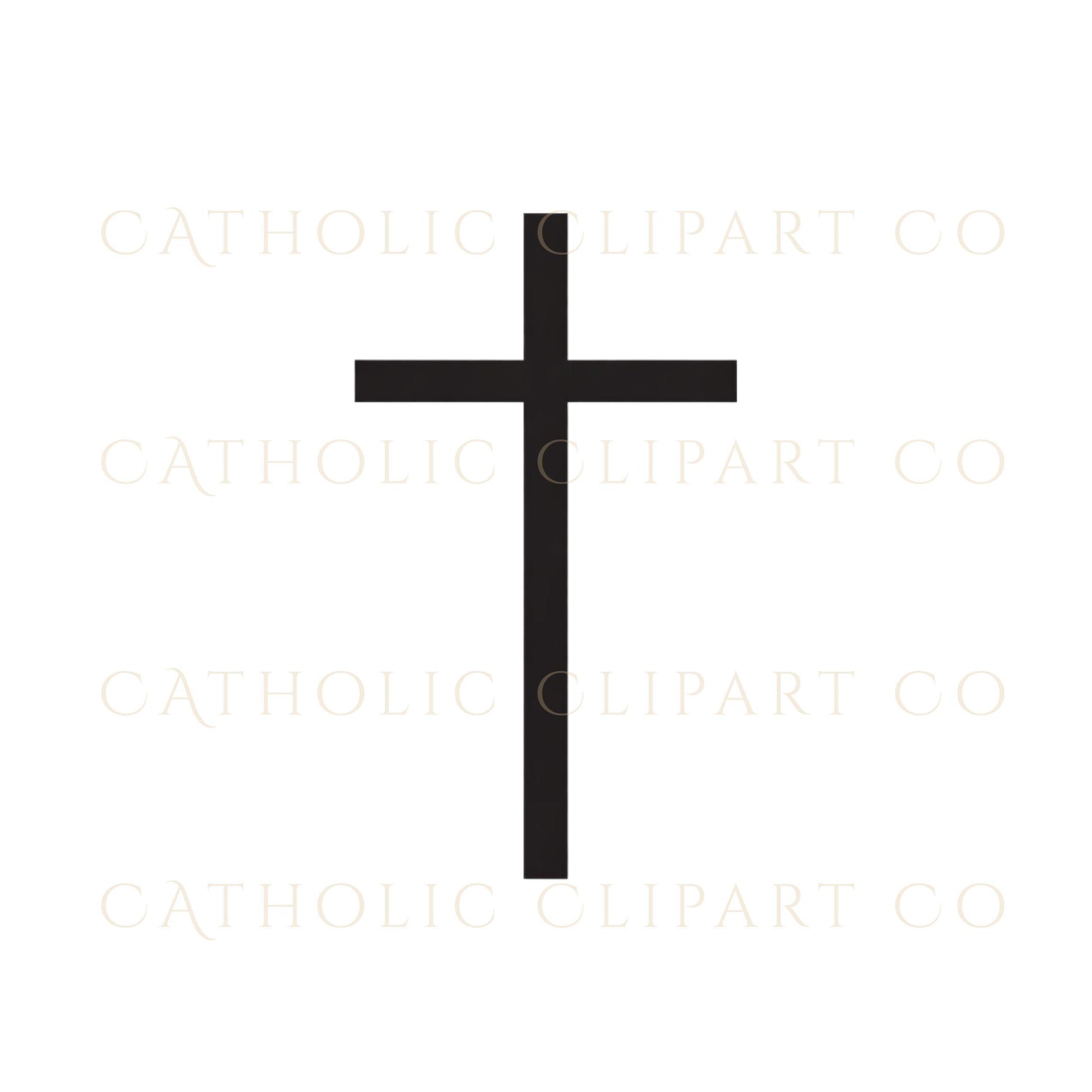 Thin line cross clipart minimal aesthetic / Cruz línea fina estilo minimalista