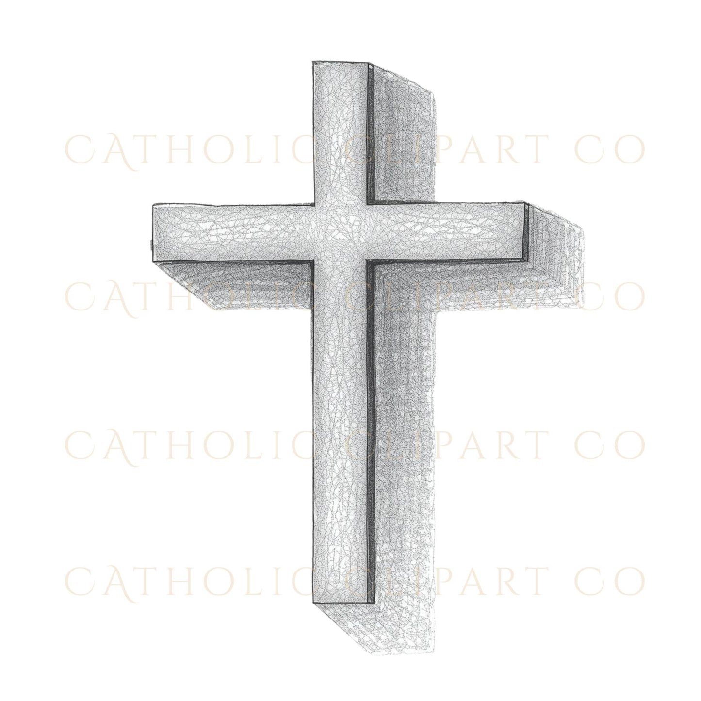 Catholic cross clipart simple design PNG transparent, cruz católica clipart diseño simple fondo transparente