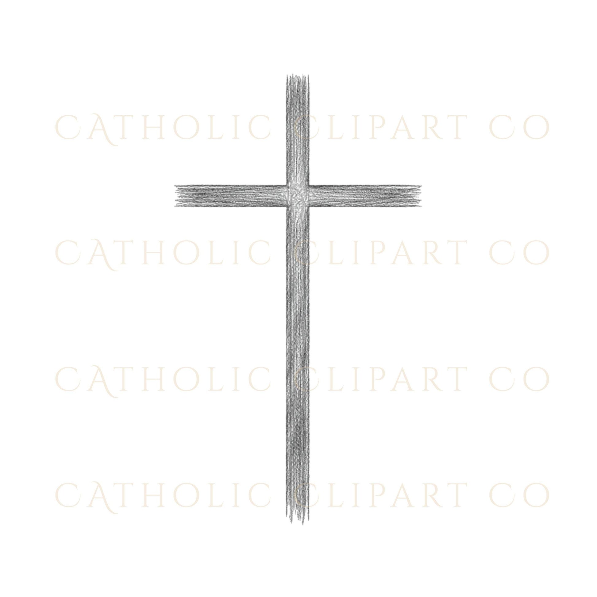 Minimal line cross PNG clean simple cross design, cruz de línea minimalista diseño limpio simple