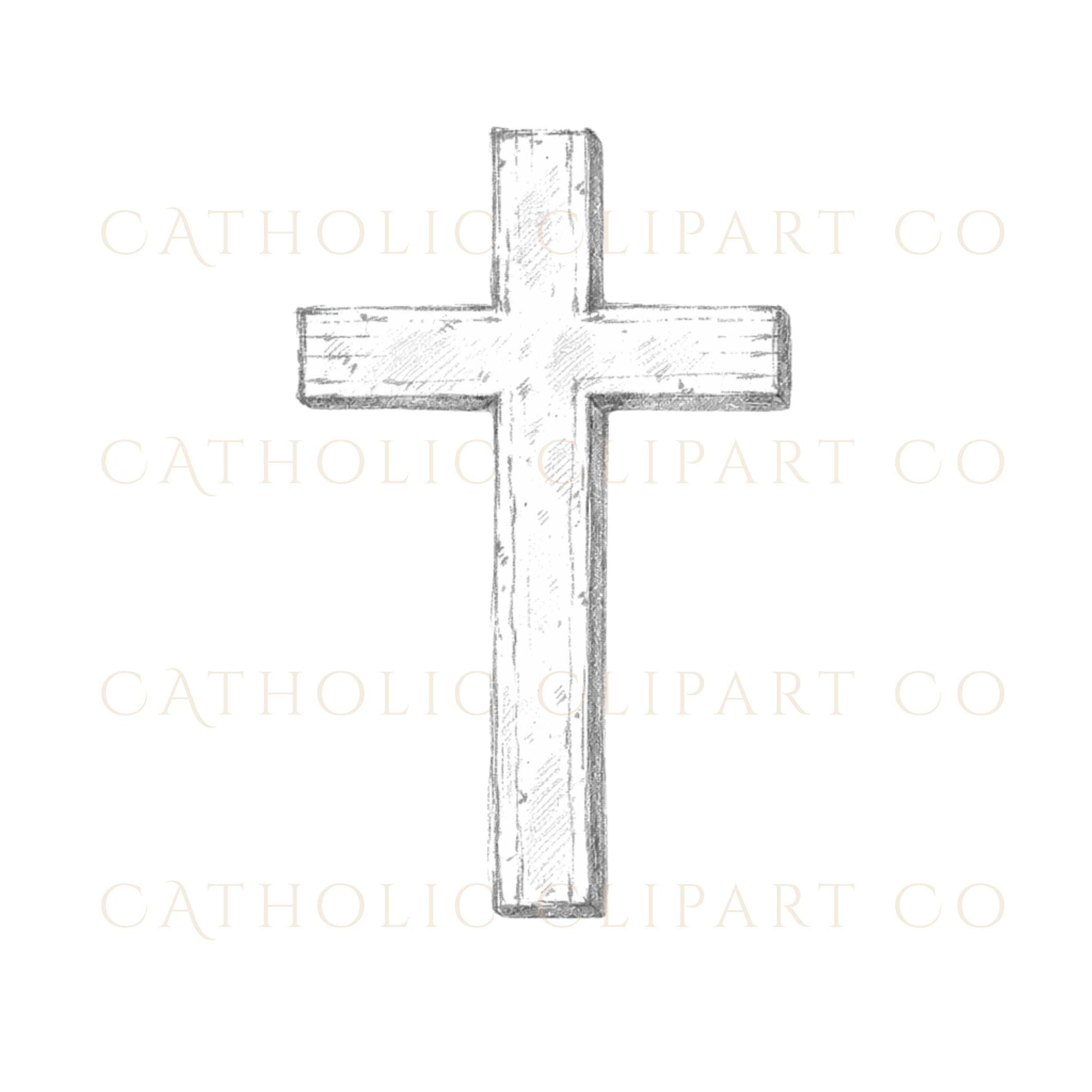 Simple cross PNG minimalist Christian cross clipart, cruz simple minimalista clipart cristiano