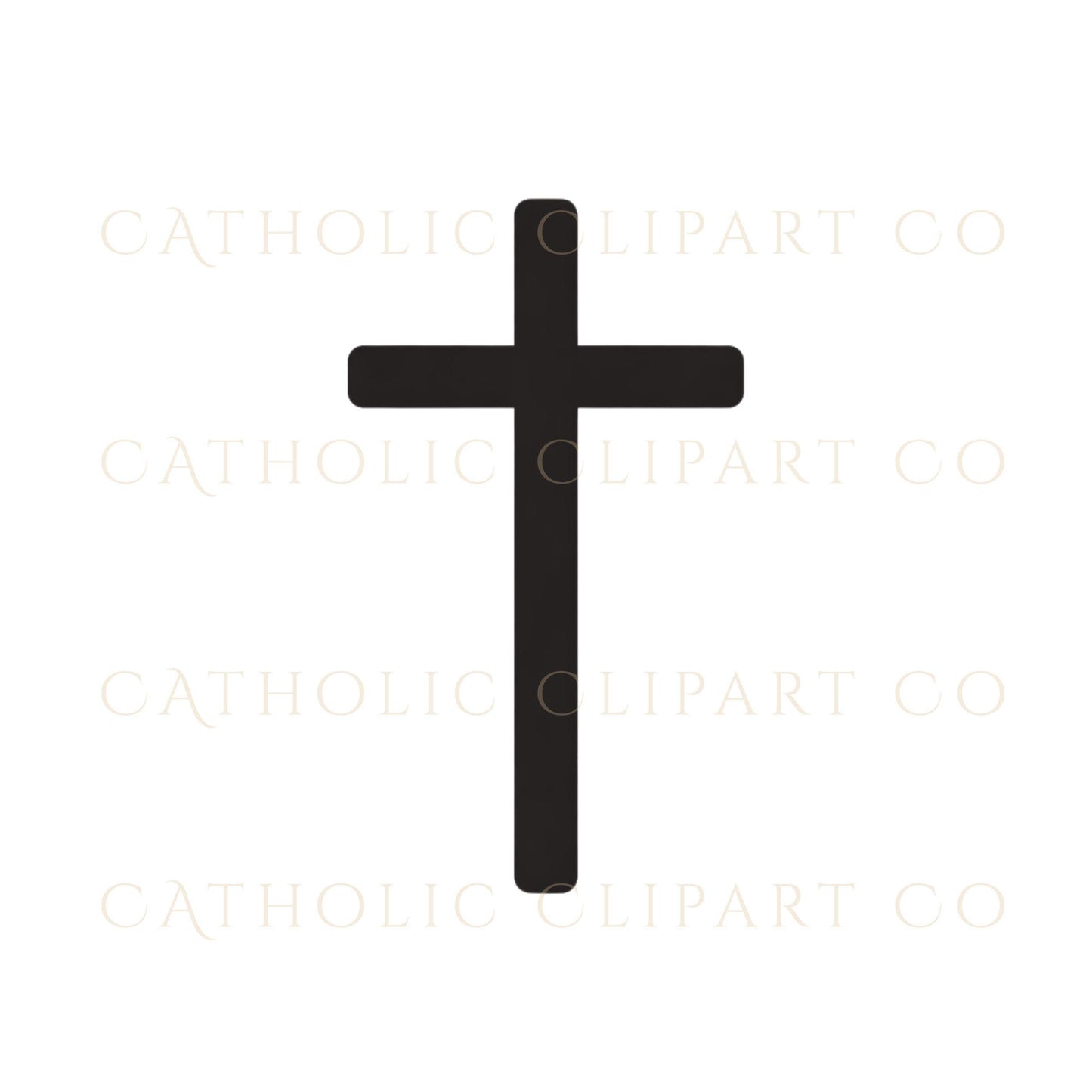 Christian cross clipart clean modern style / Clipart de cruz cristiana estilo moderno